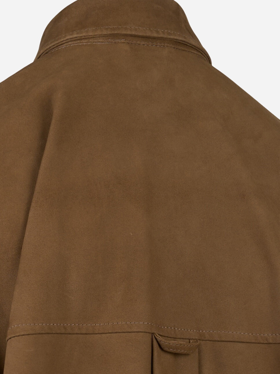 Camicia over in suede Marrone