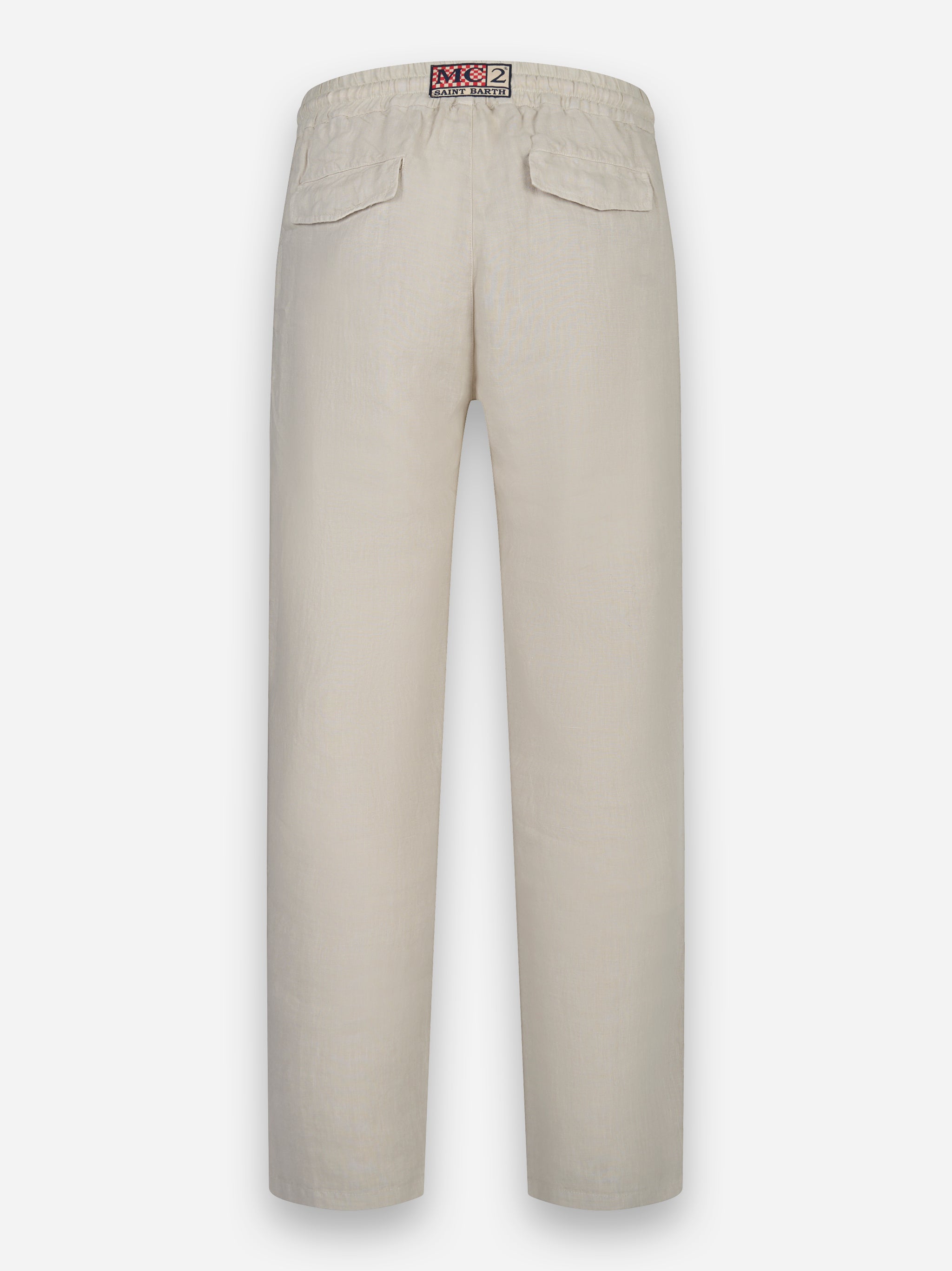 Pantalone Calais in lino Beige
