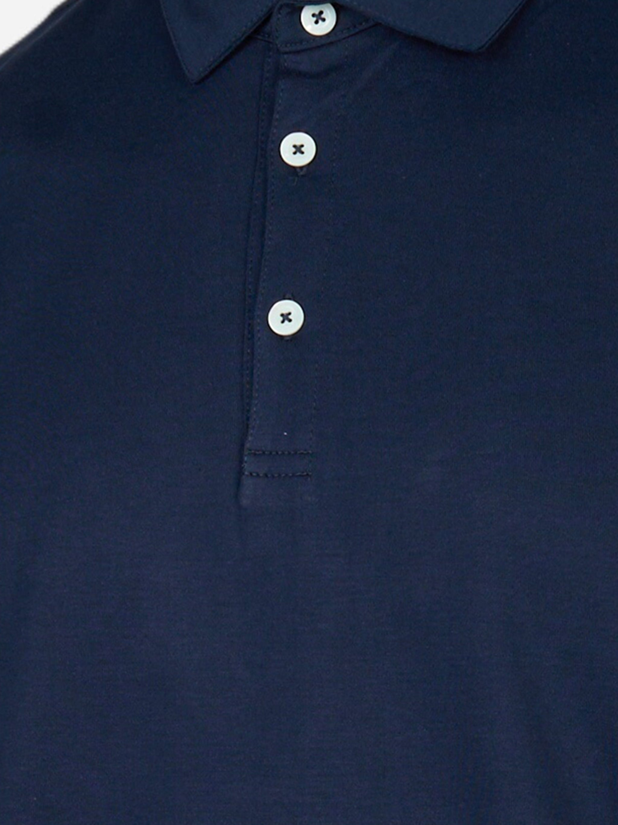 Polo manica corta in cotone Blu