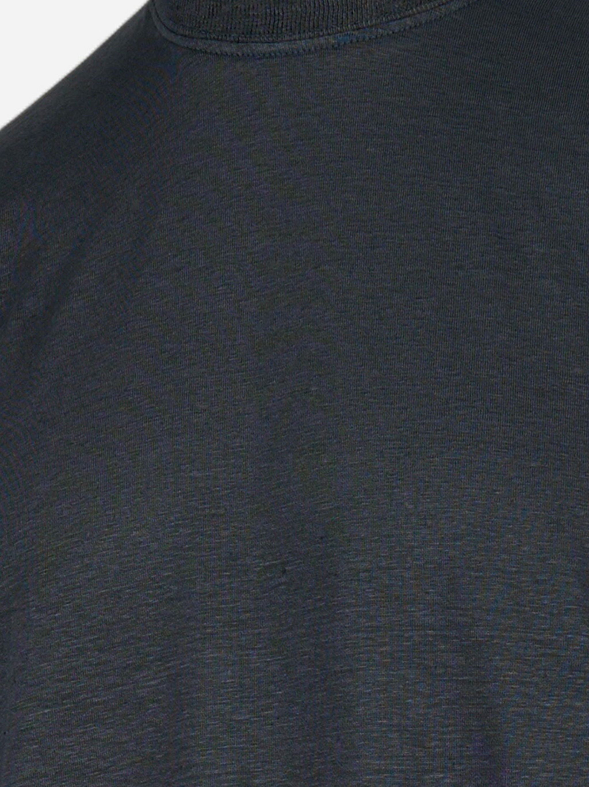 T-shirt manica corta in lino Nero
