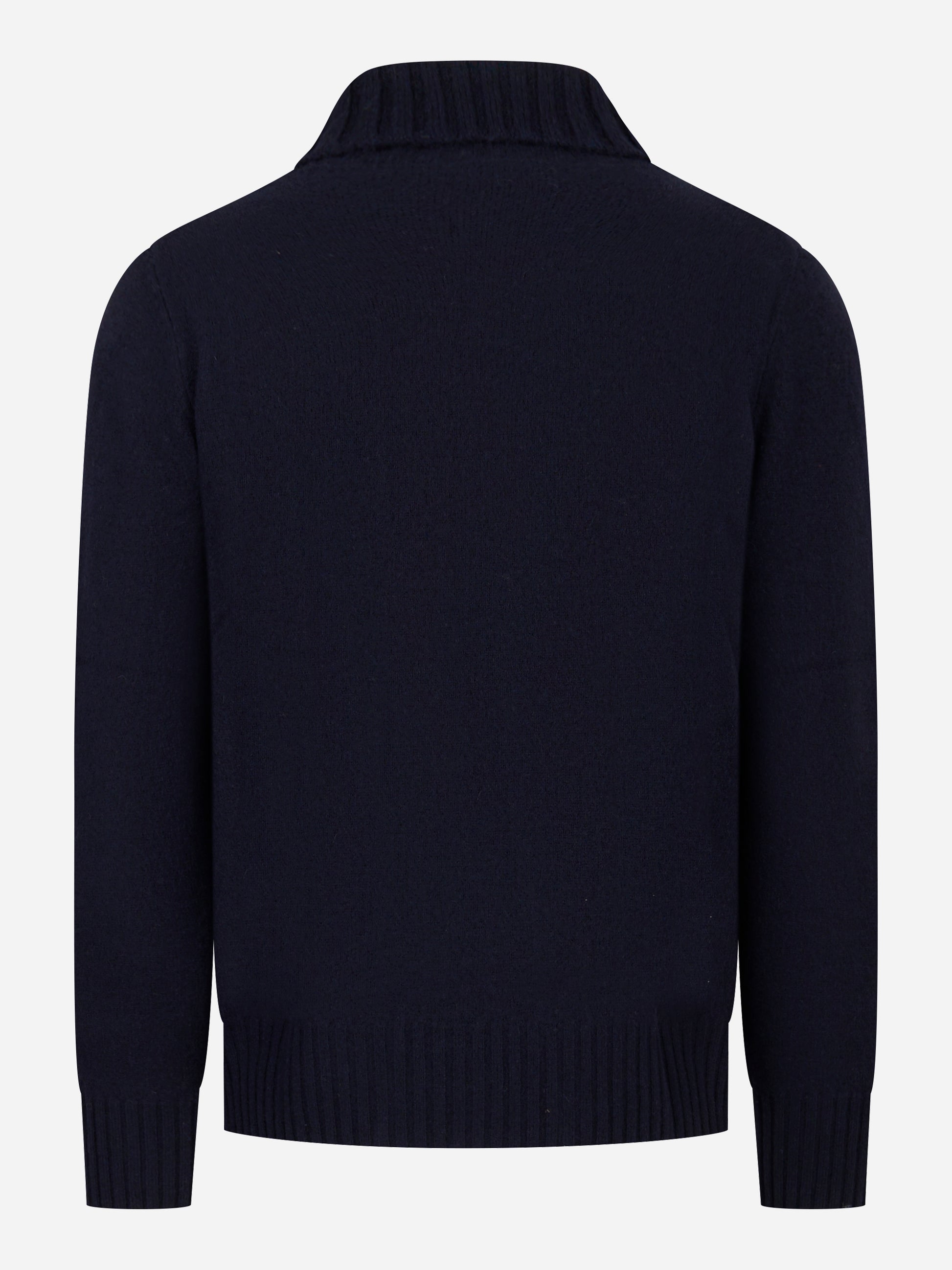 Maglia con colletto in lana