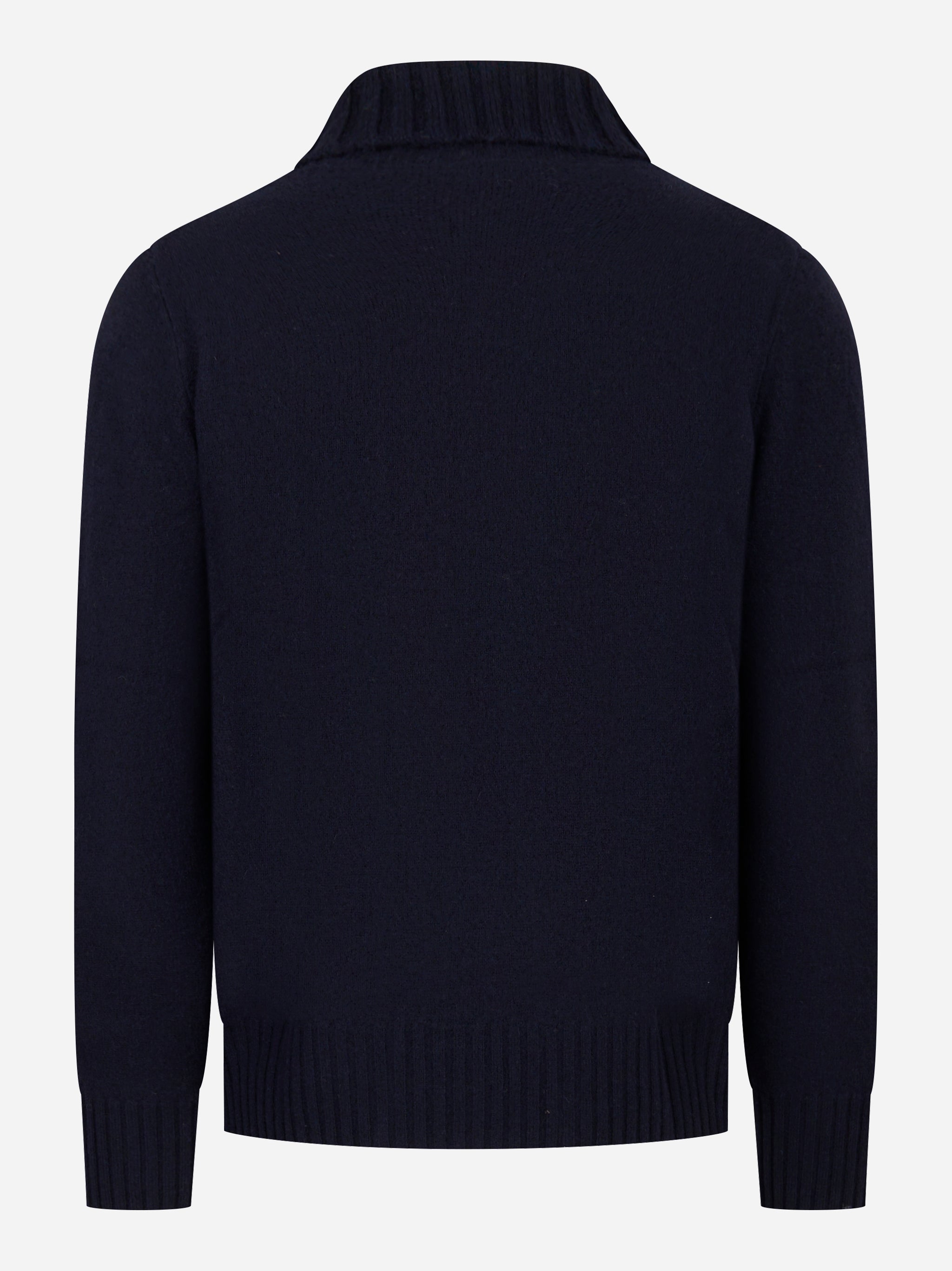 Maglia con colletto in lana