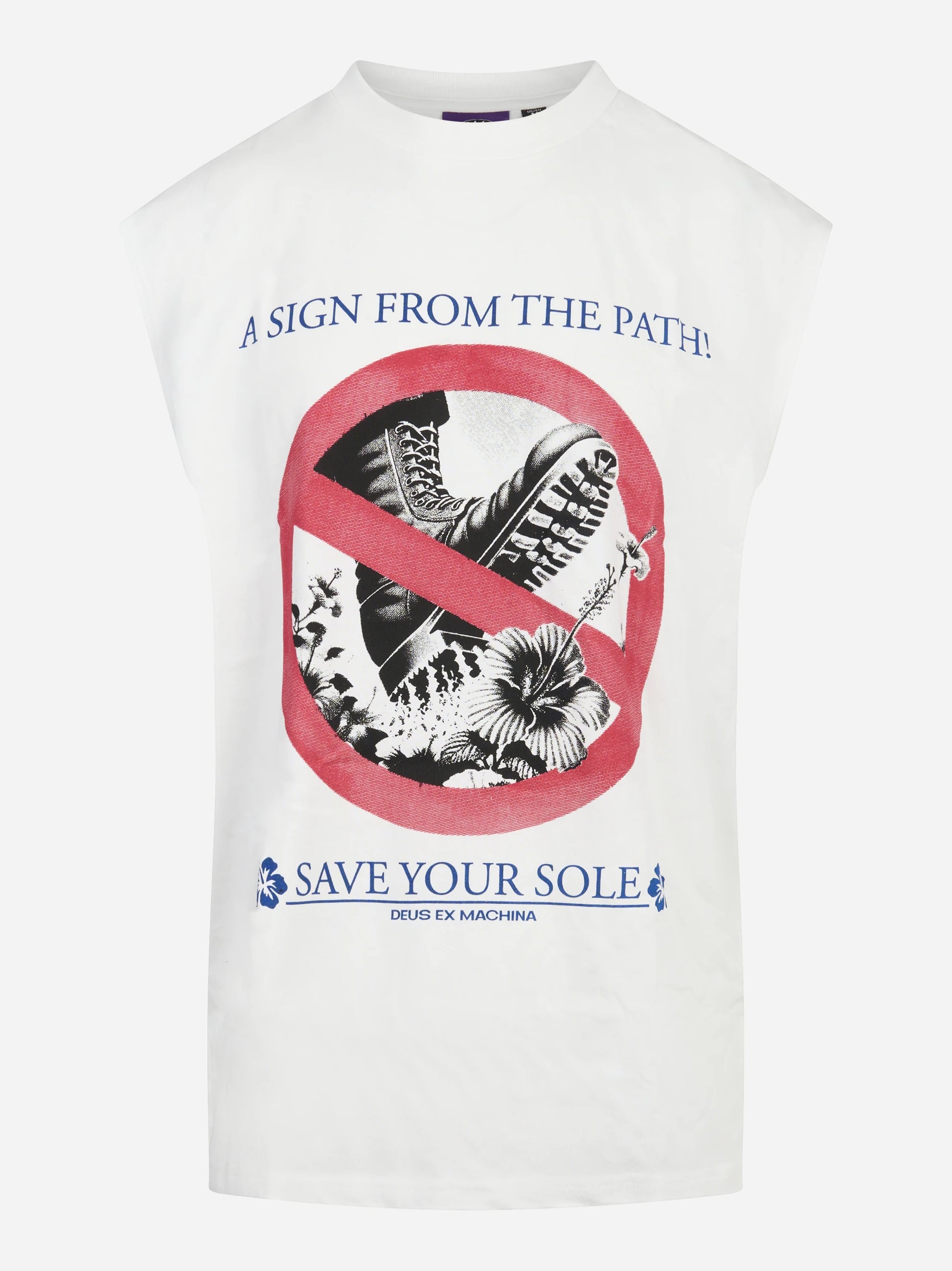 T-shirt Save Your Sole bianca