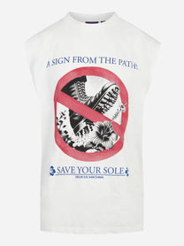 T-shirt Save Your Sole bianca