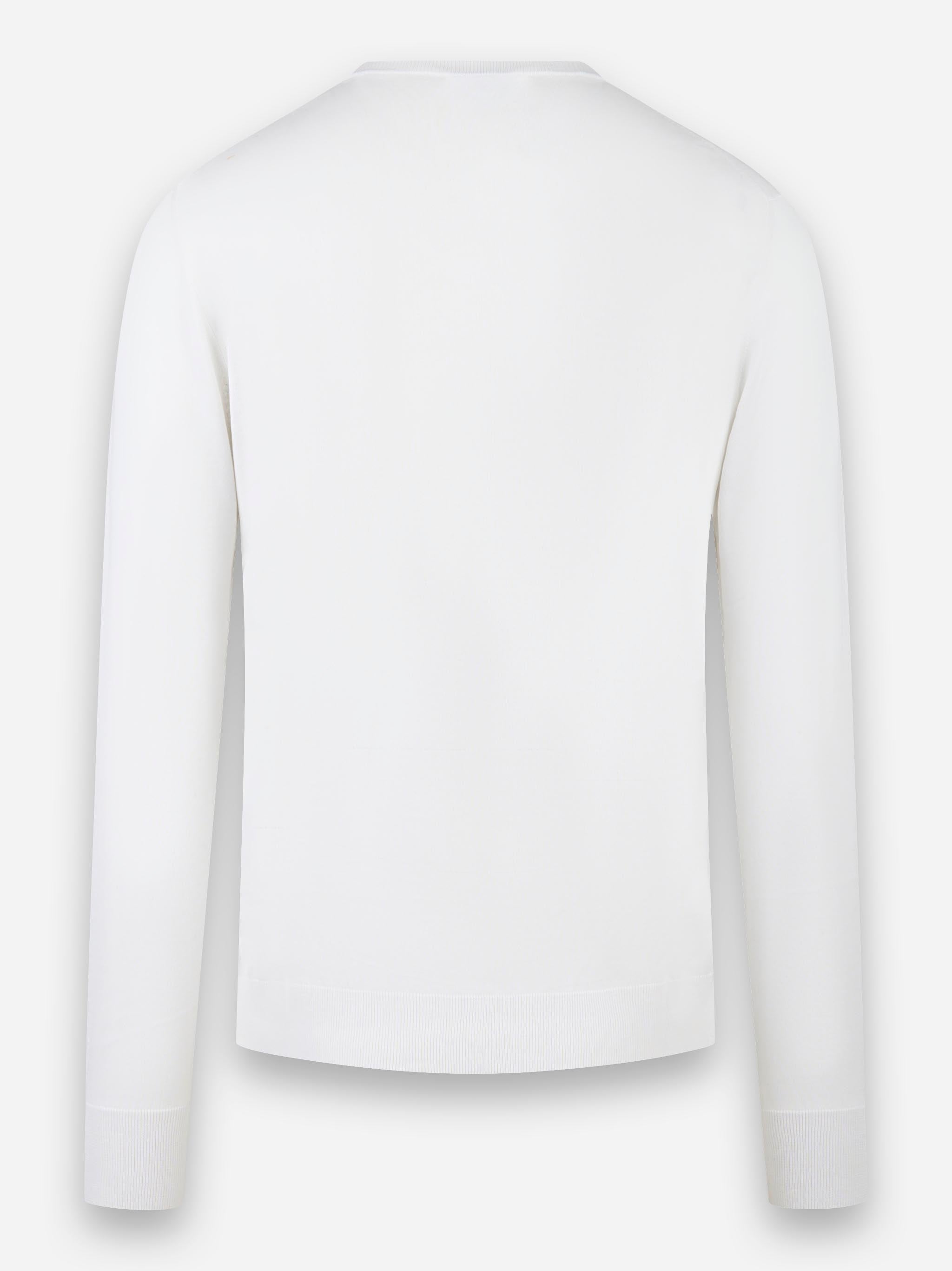 Maglia manica lunga in cotone Bianco