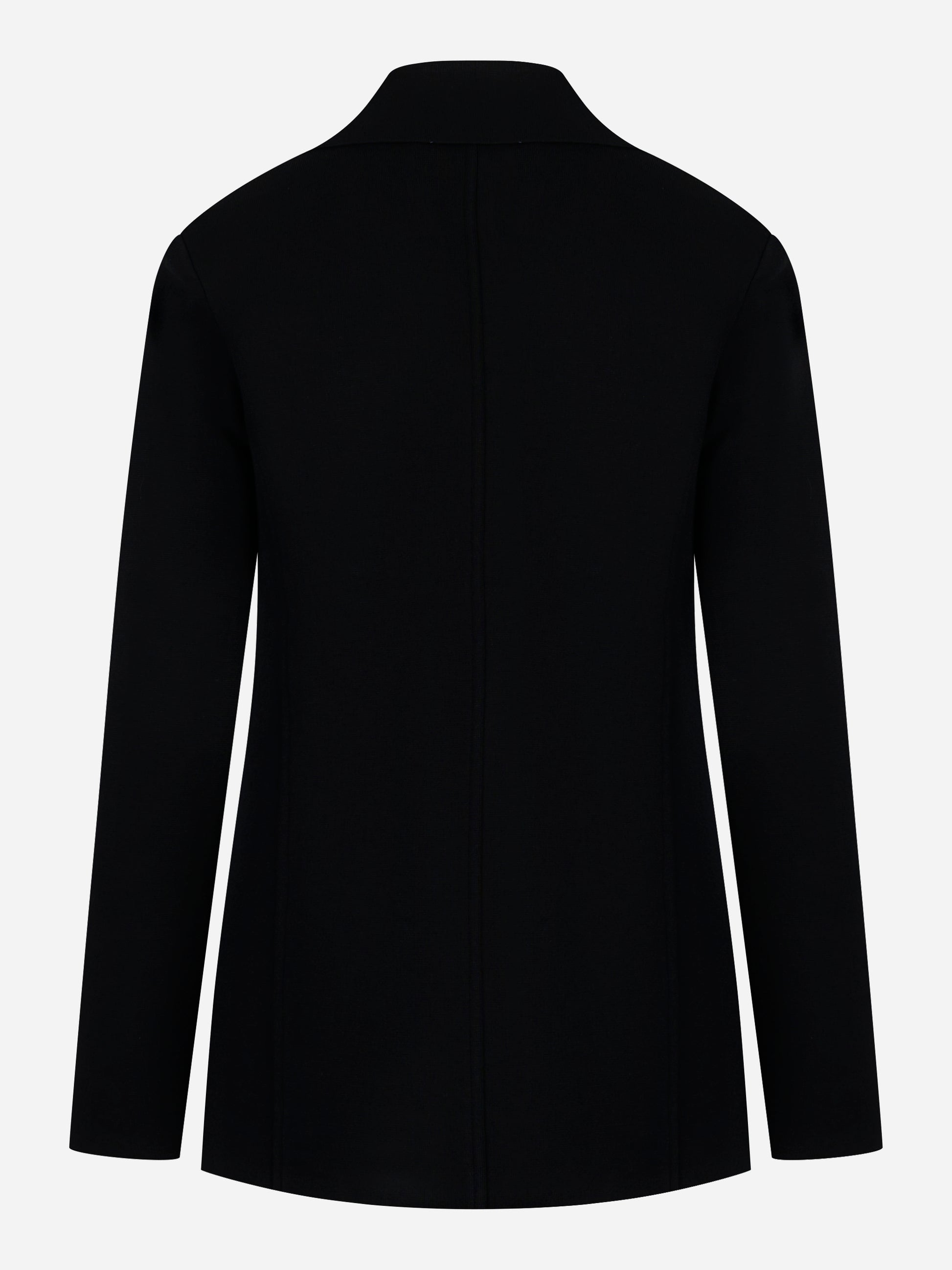 Giacca in maglia con ricamo Nera