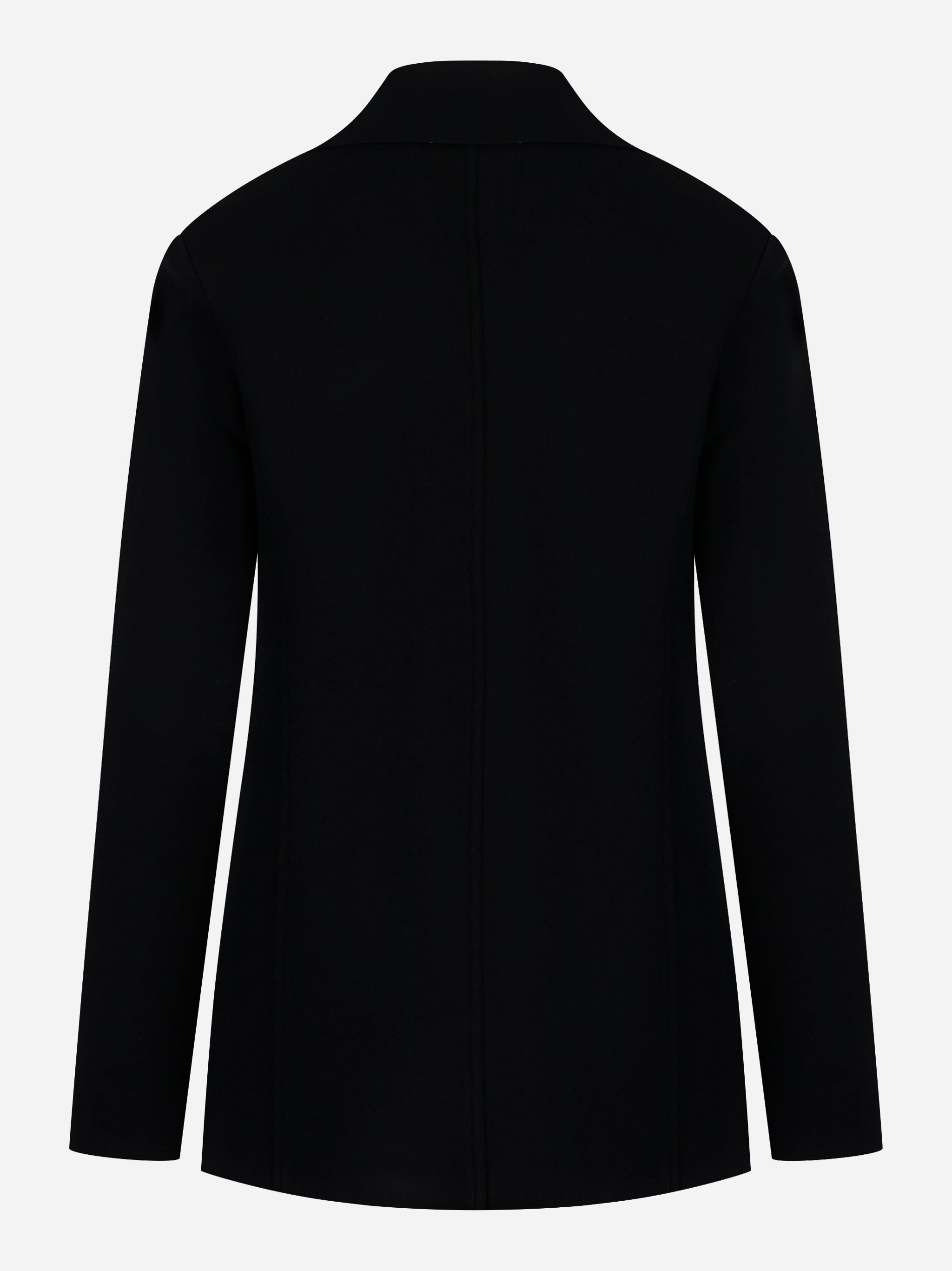 Giacca in maglia con ricamo Nera
