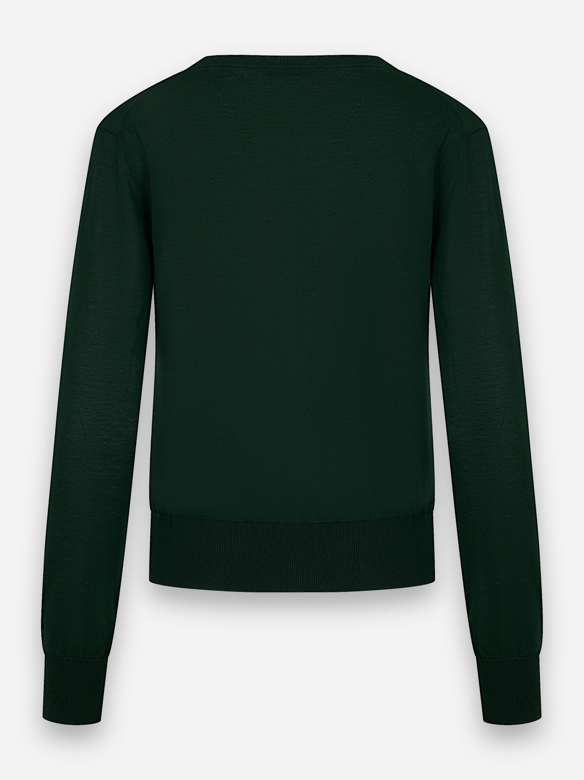 Maglia scollo a V in cotone Verde