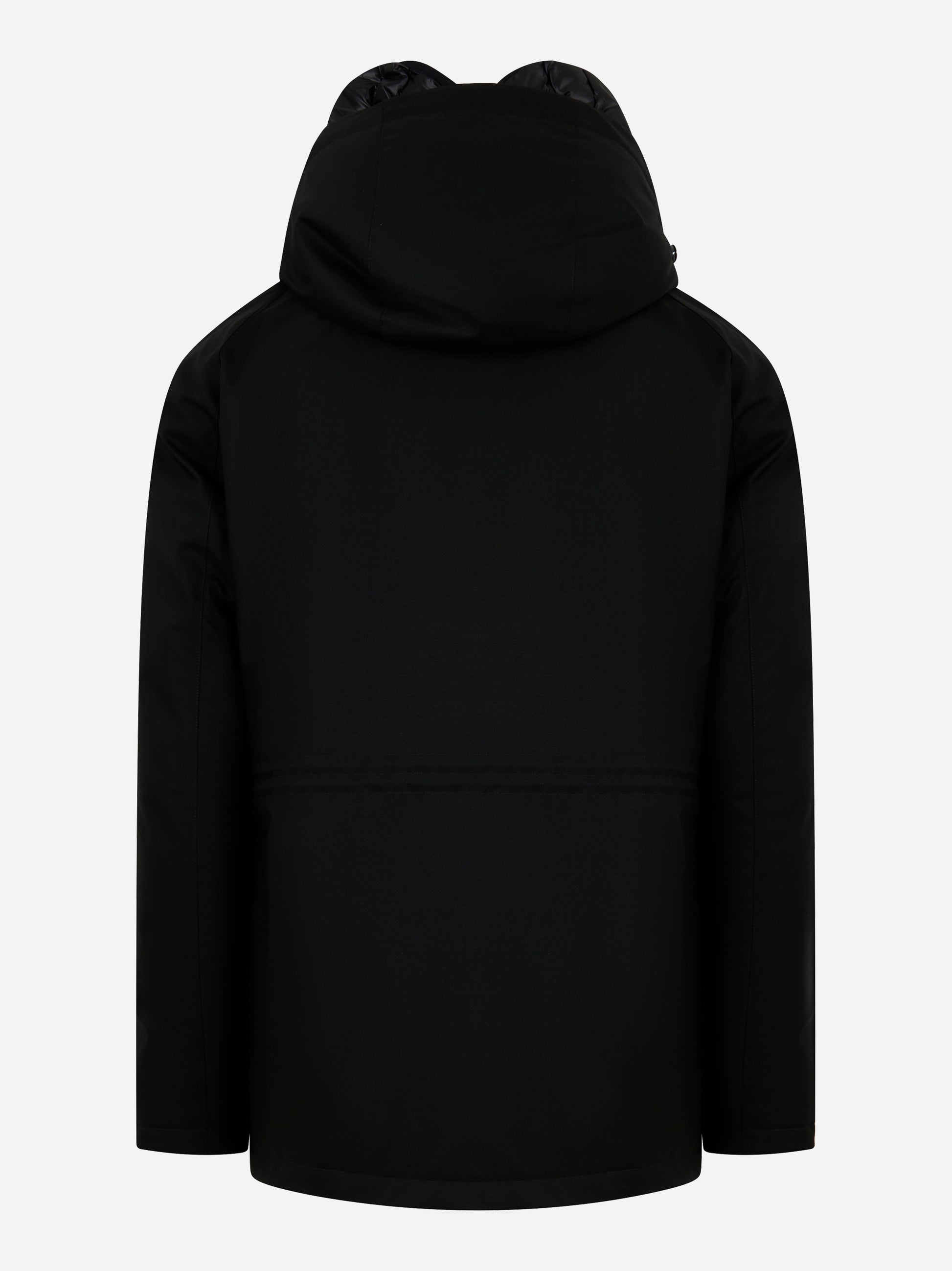 Piumino tecnico con cappuccio Nero