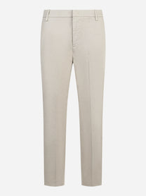 Pantalone Nima loose fit in cotone stretch beige