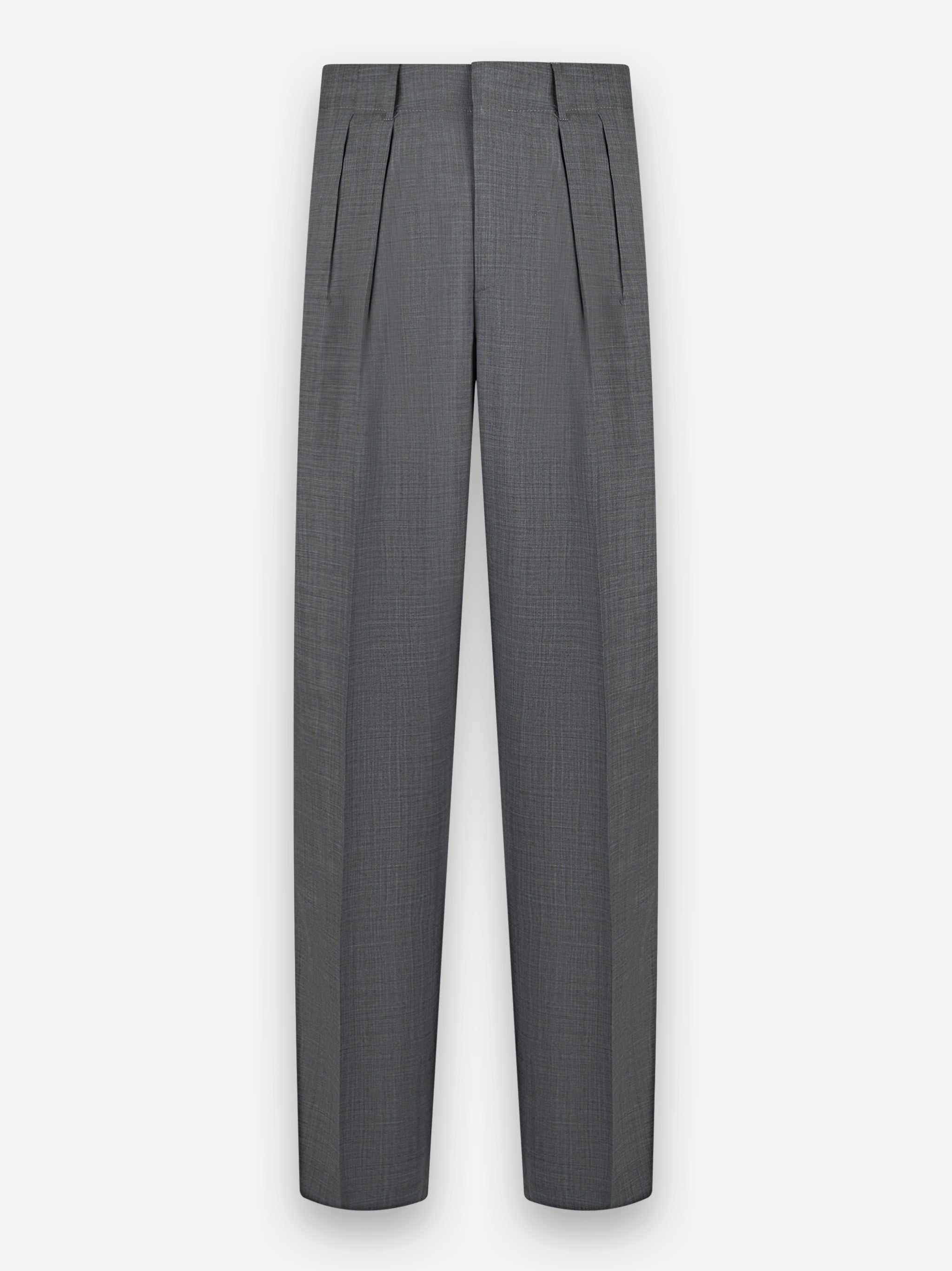 Pantalone Wide loose fit in lana light Grigio
