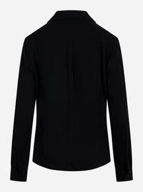 Camicia in jersey di viscosa Nera