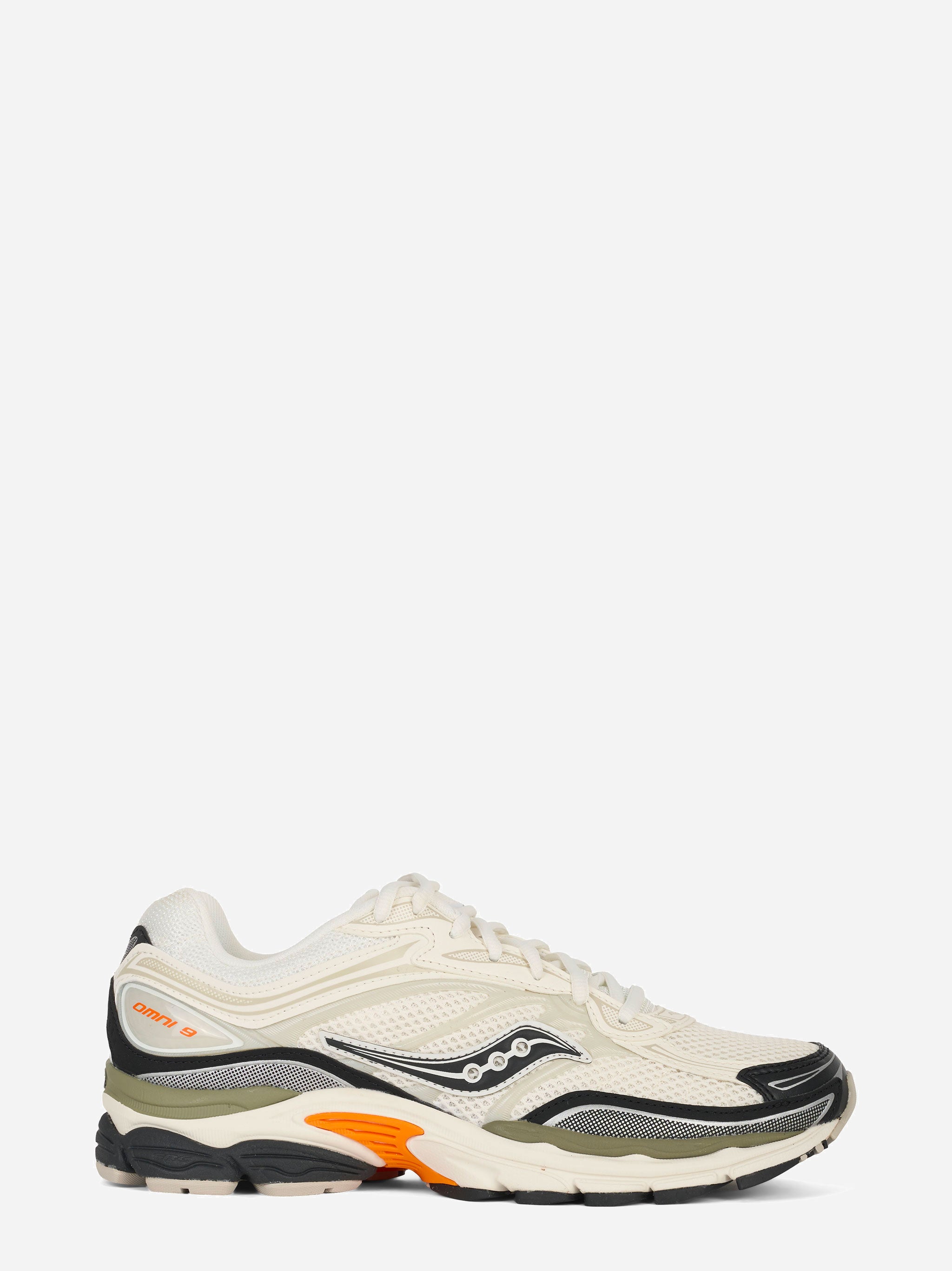 Sneakers Progrid Omni 9 in pelle e tela beige