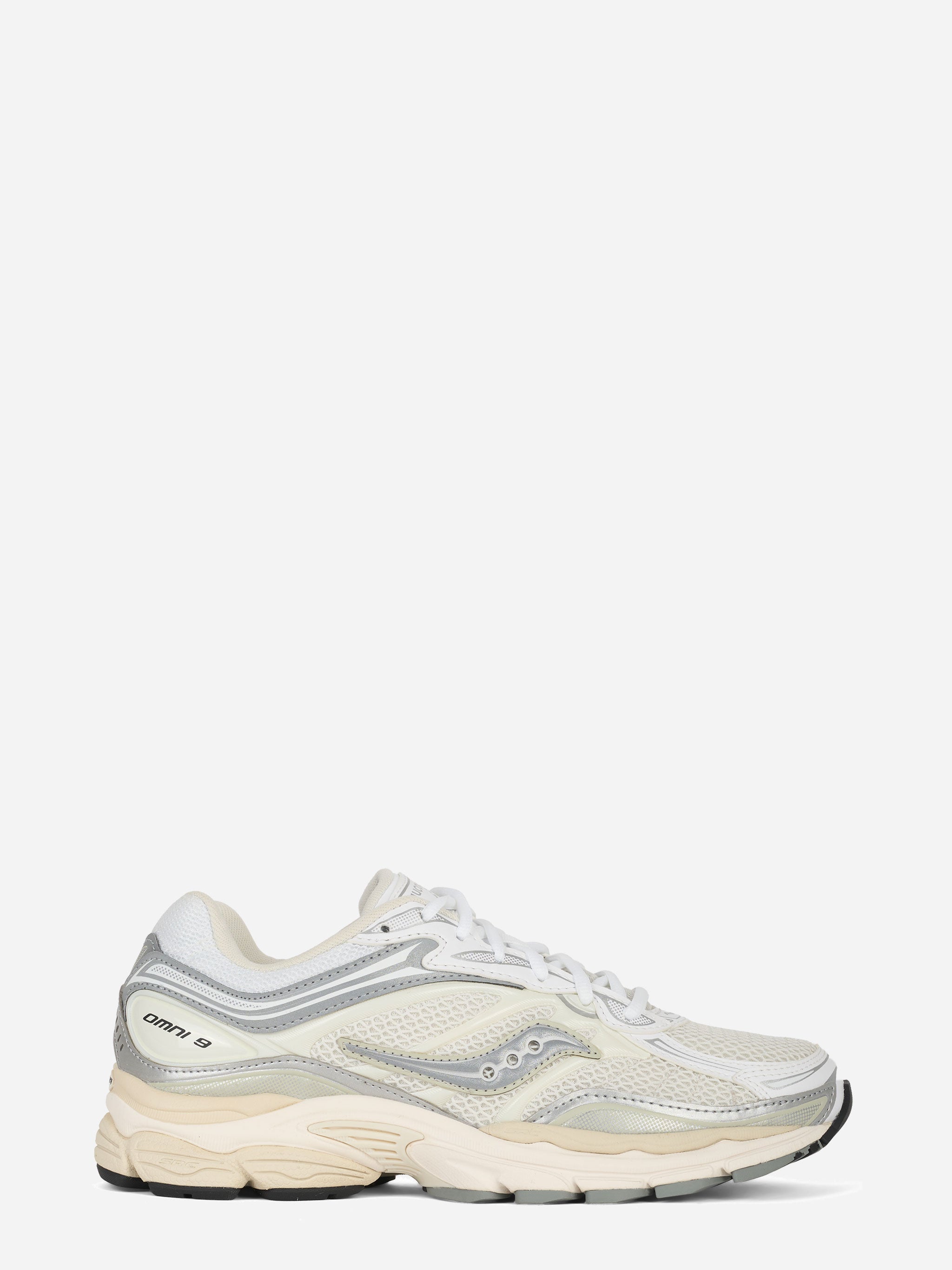 Sneakers Progrid Omni 9 in pelle e tela bianca