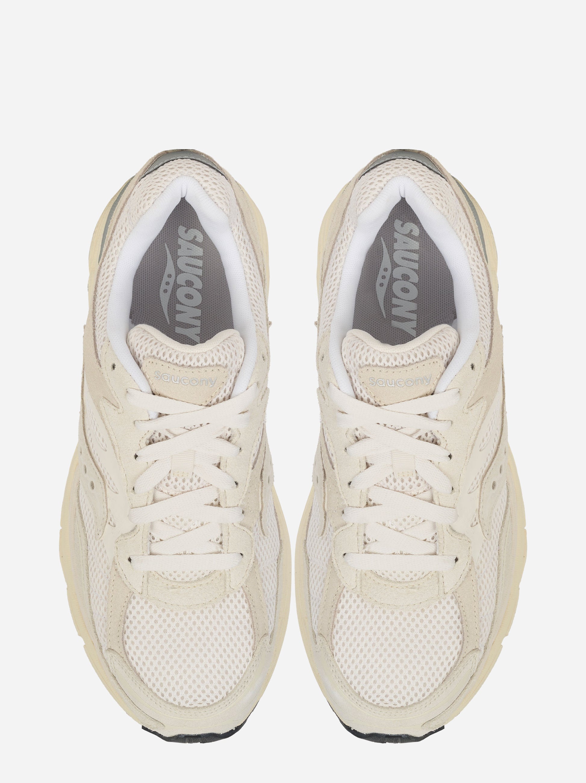 Sneakers Progrid Omni 9 in suede e tela bianca