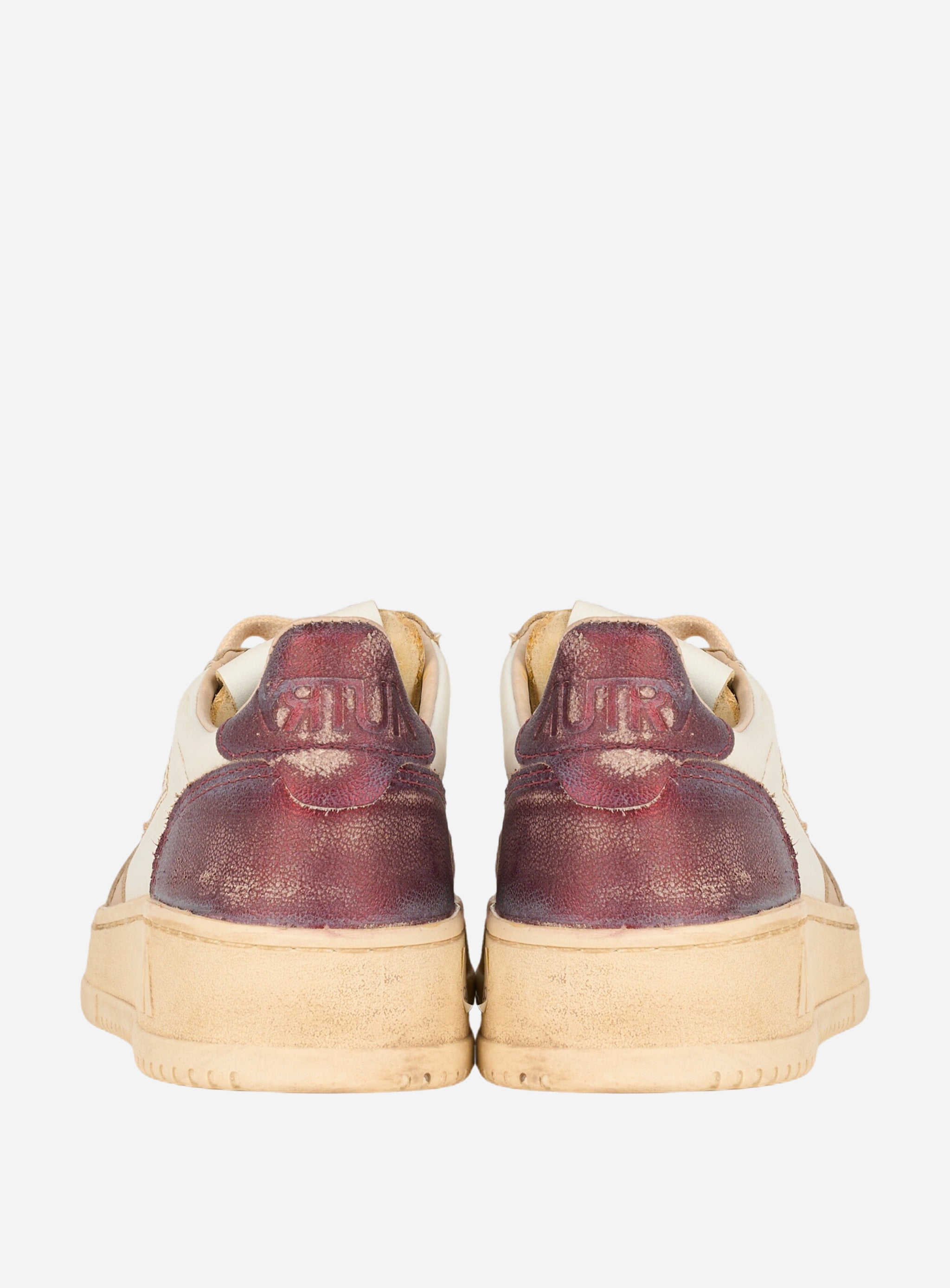 SNEAKERS MEDALIST LOW SUPER VINTAGE IN PELLE SPAZZOLATA COLORE Platino
