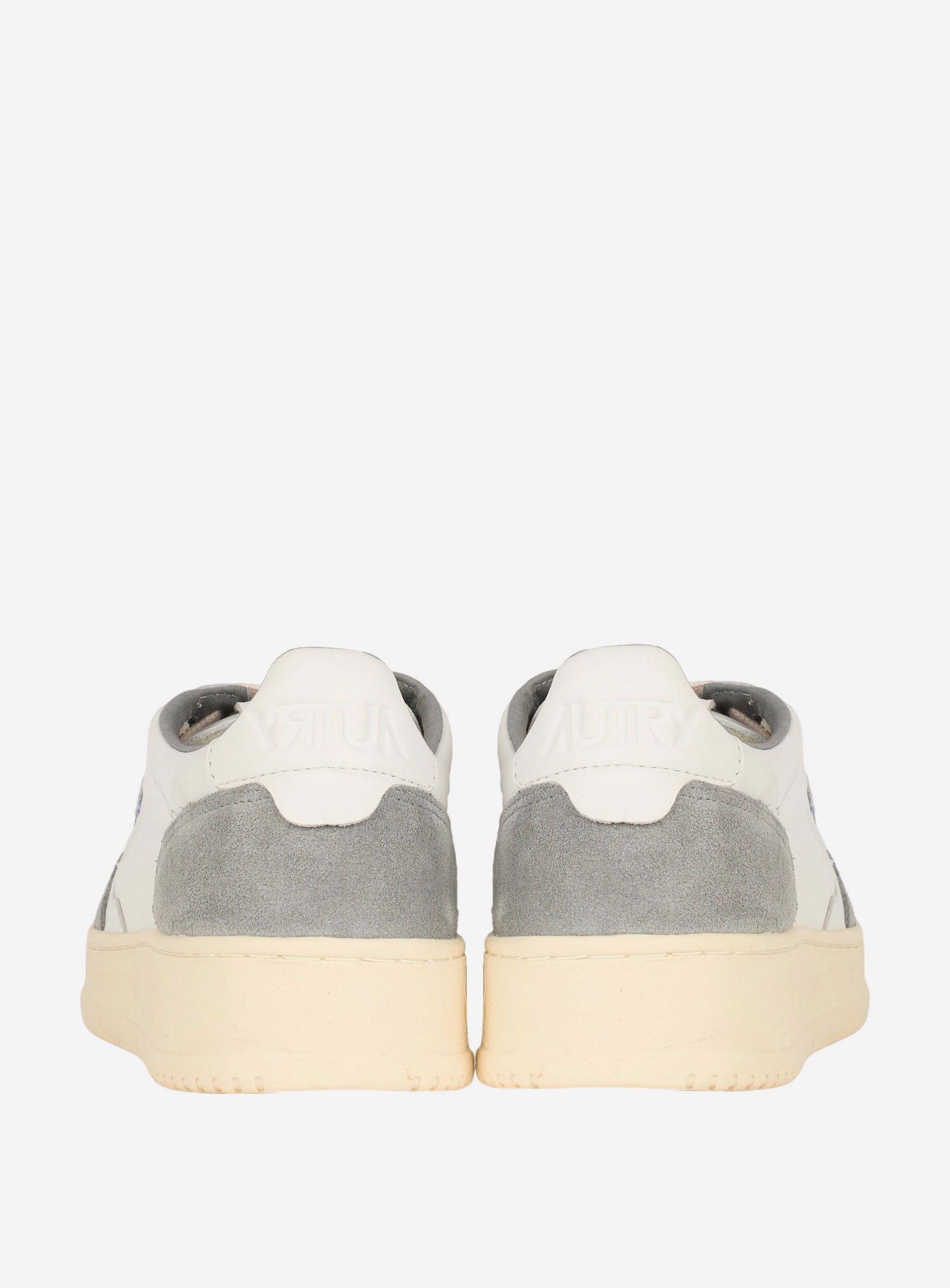 SNEAKERS MEDALIST LOW IN PELLE BIANCA E SUEDE Grigio