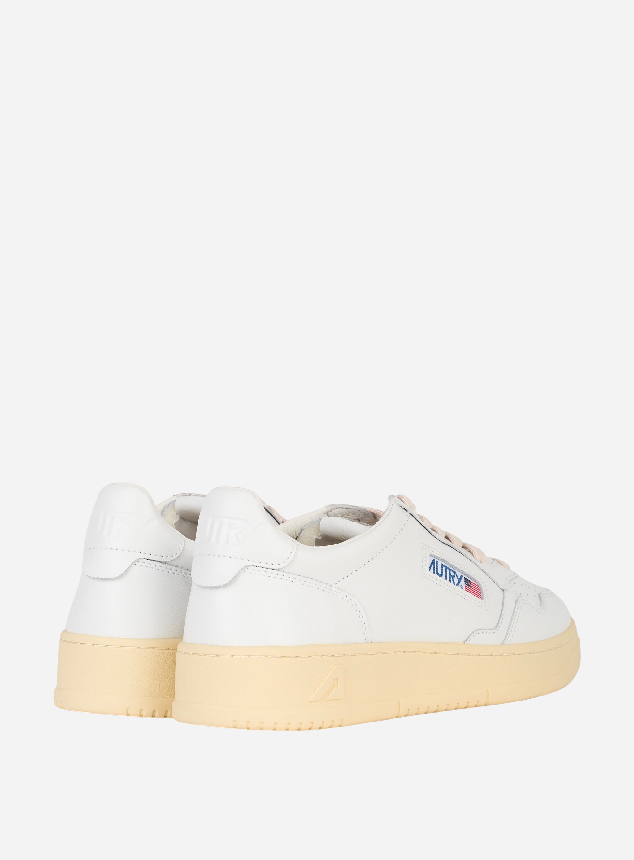 SNEAKERS MEDALIST LOW IN PELLE COLORE Bianco