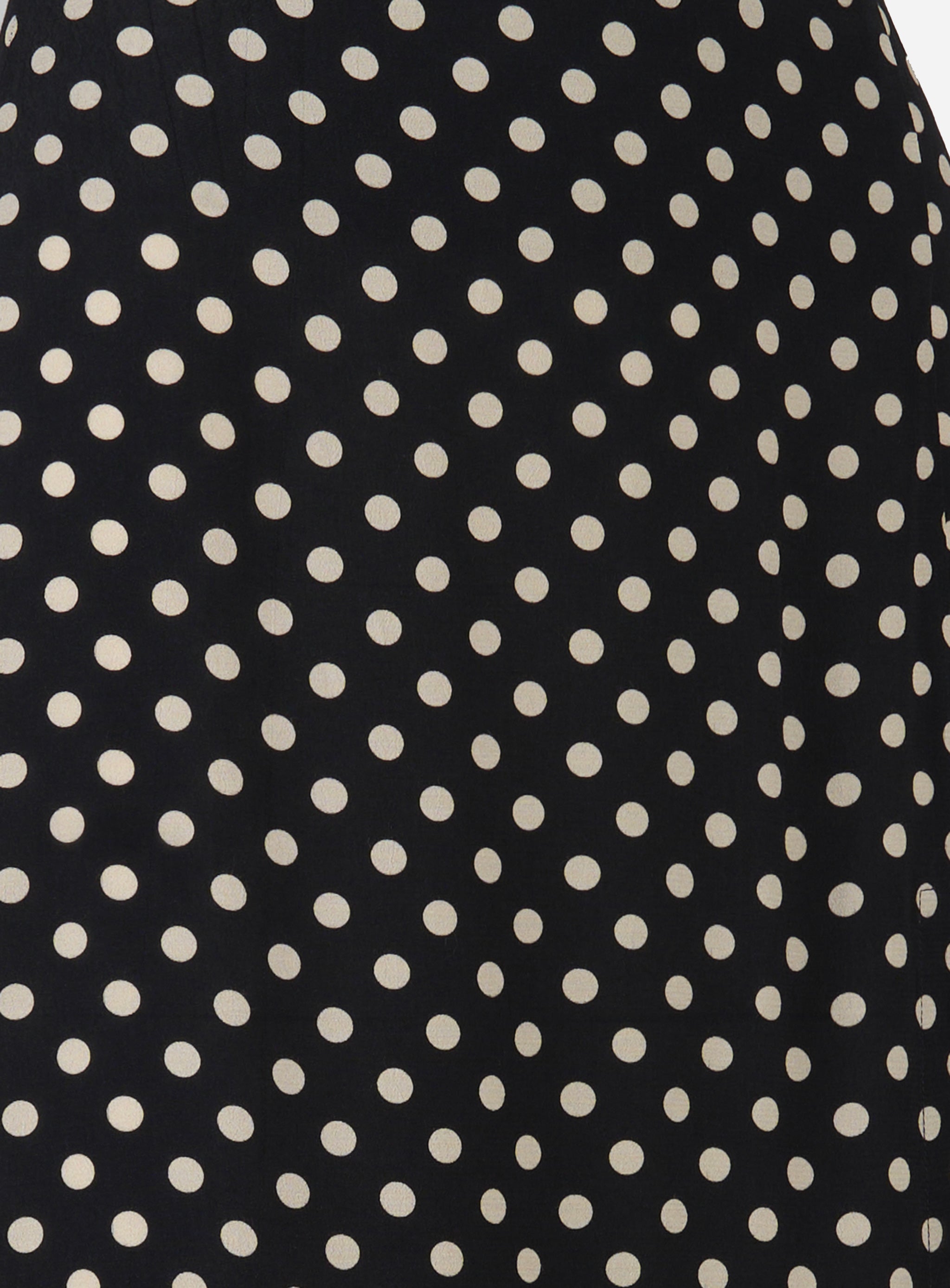 Gonna Roxana in crepe midi con punto smock sul retro Nero
