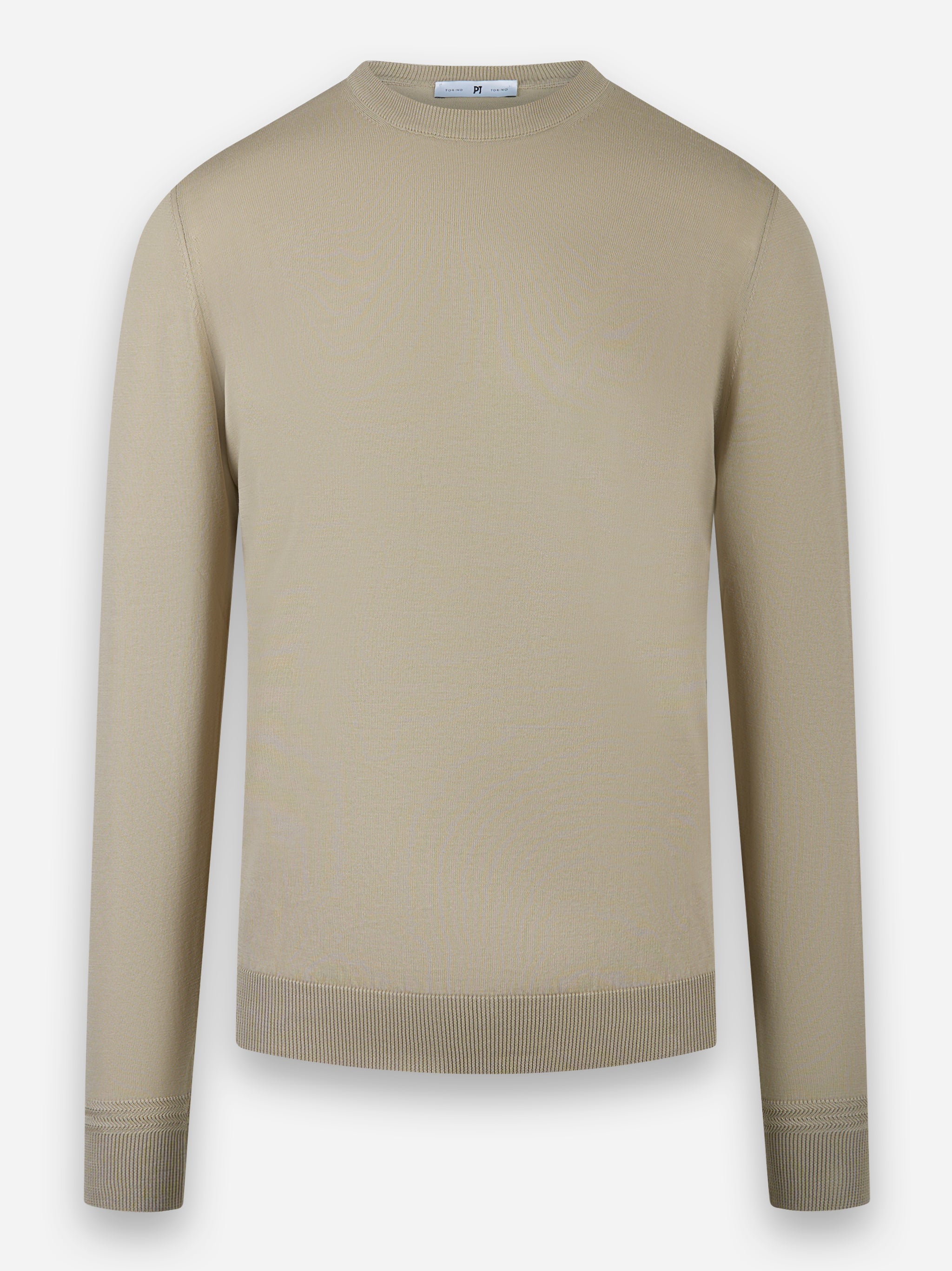 Maglia girocollo finezza 16 Beige