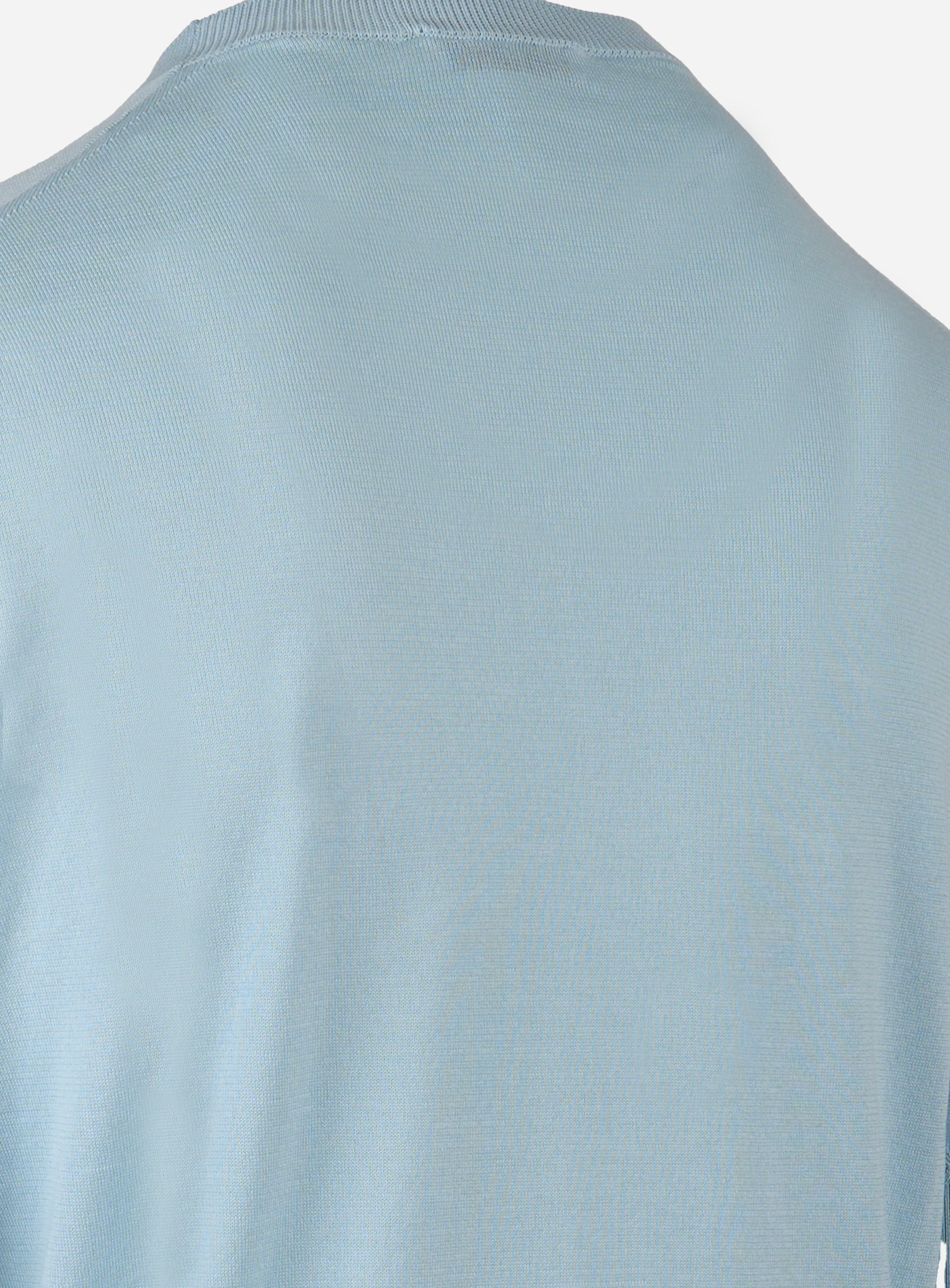 Maglia girocollo maniche corte finezza 18 Azzurro
