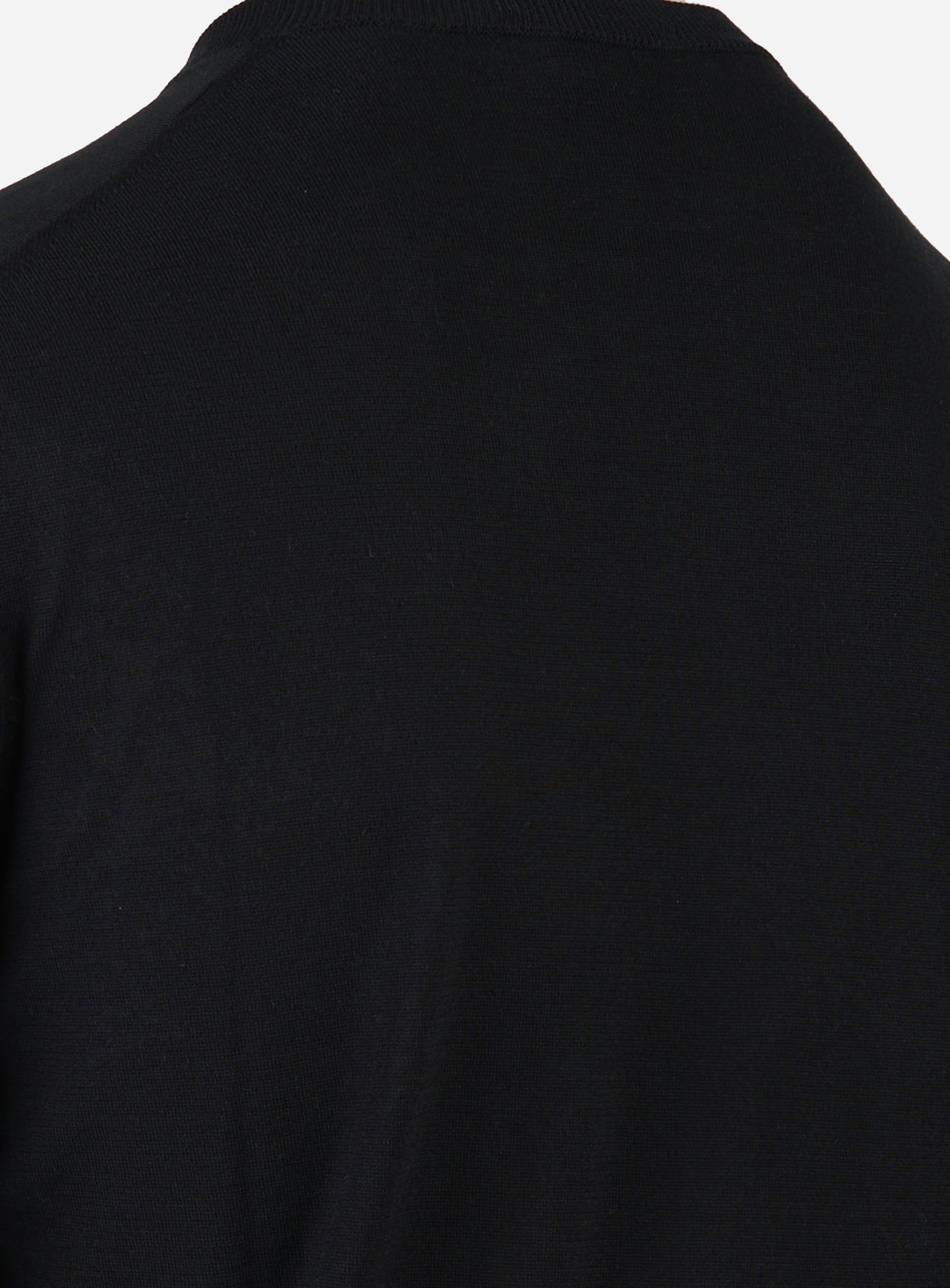 Maglia girocollo maniche corte finezza 18 Nero