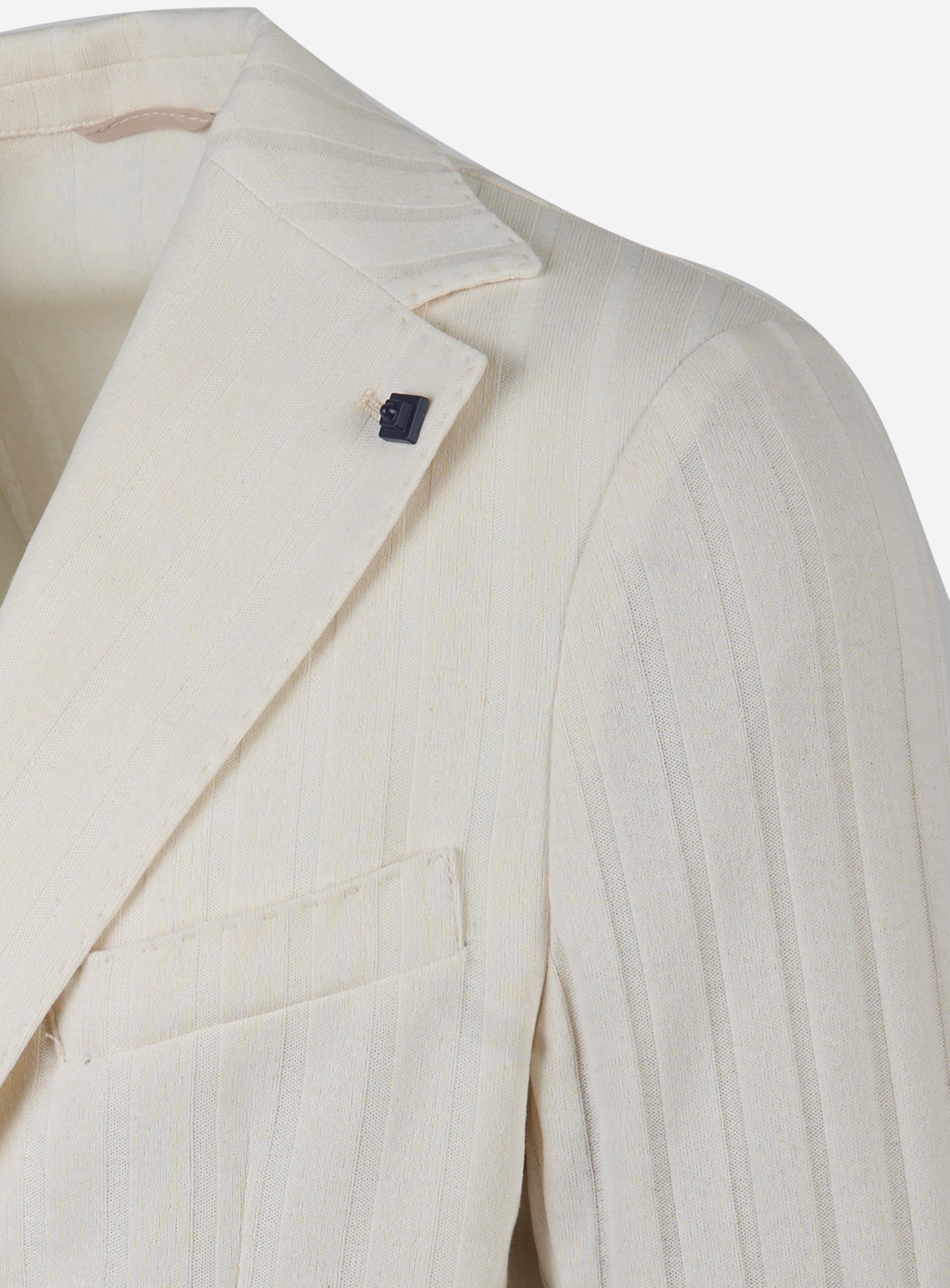 Blazer in jesery di cotone Beige