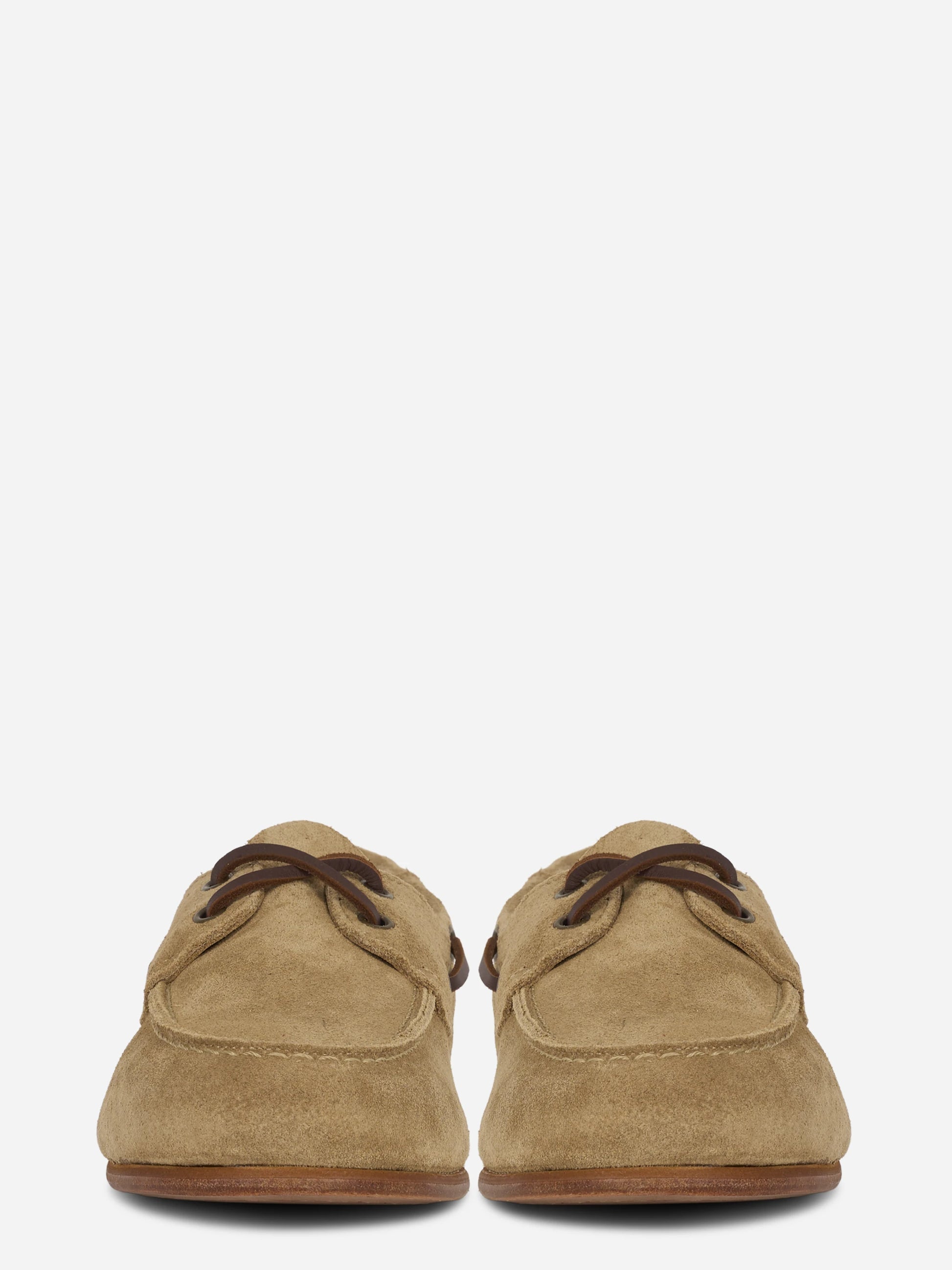 Scarpa da barca Owen in suede beige
