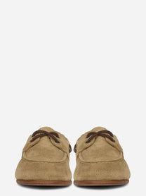 Scarpa da barca Owen in suede beige