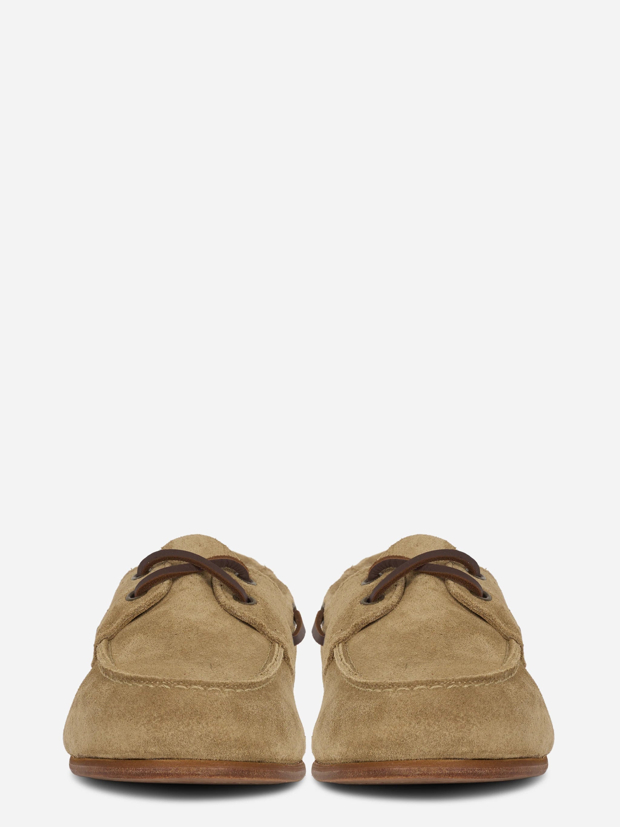 Scarpa da barca Owen in suede beige