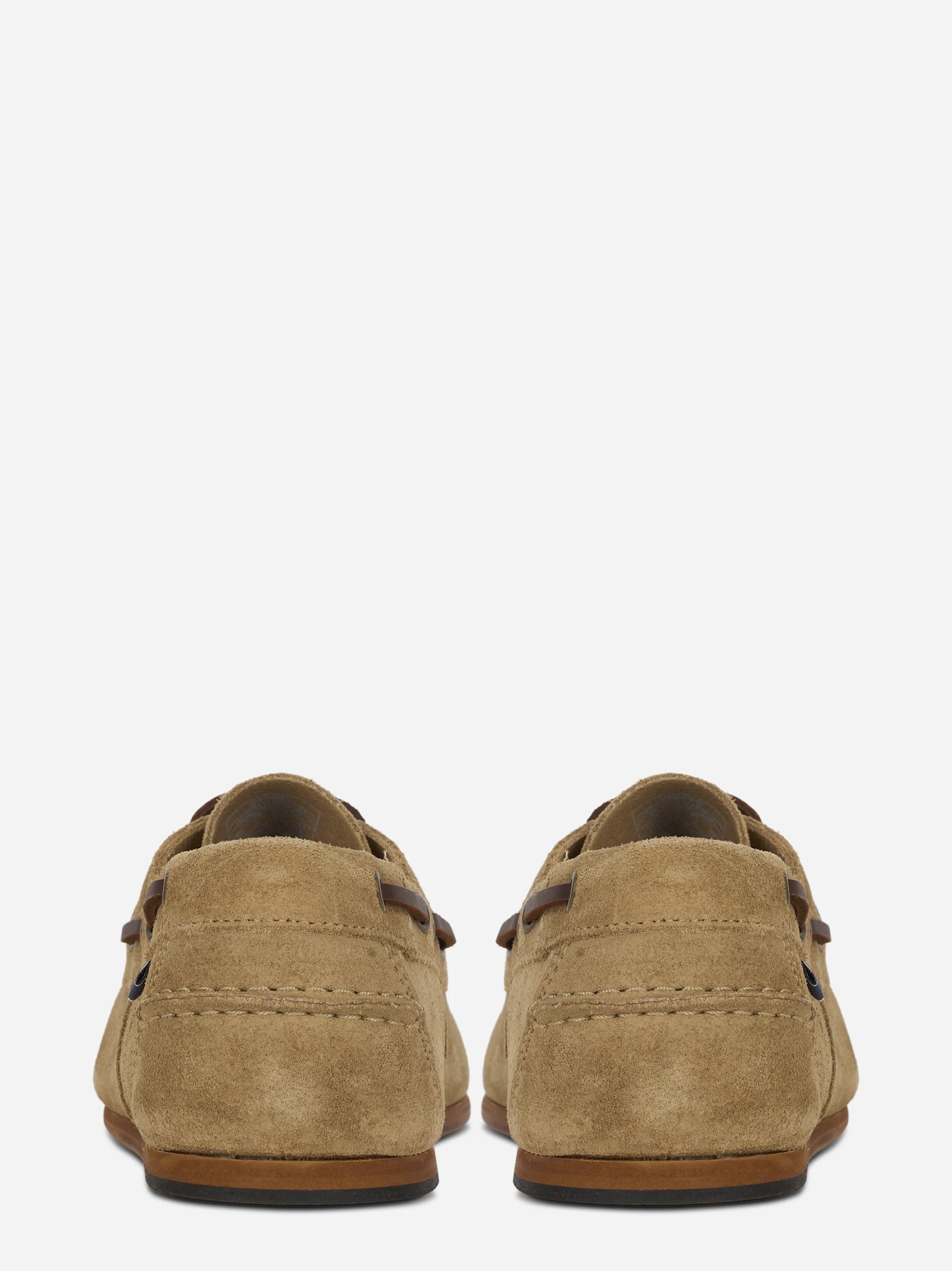Scarpa da barca Owen in suede beige