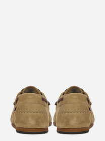 Scarpa da barca Owen in suede beige