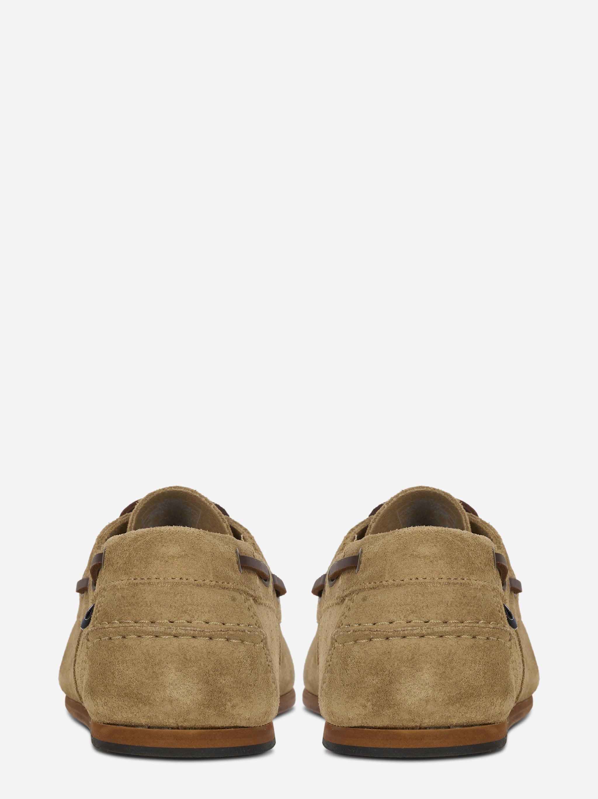 Scarpa da barca Owen in suede beige