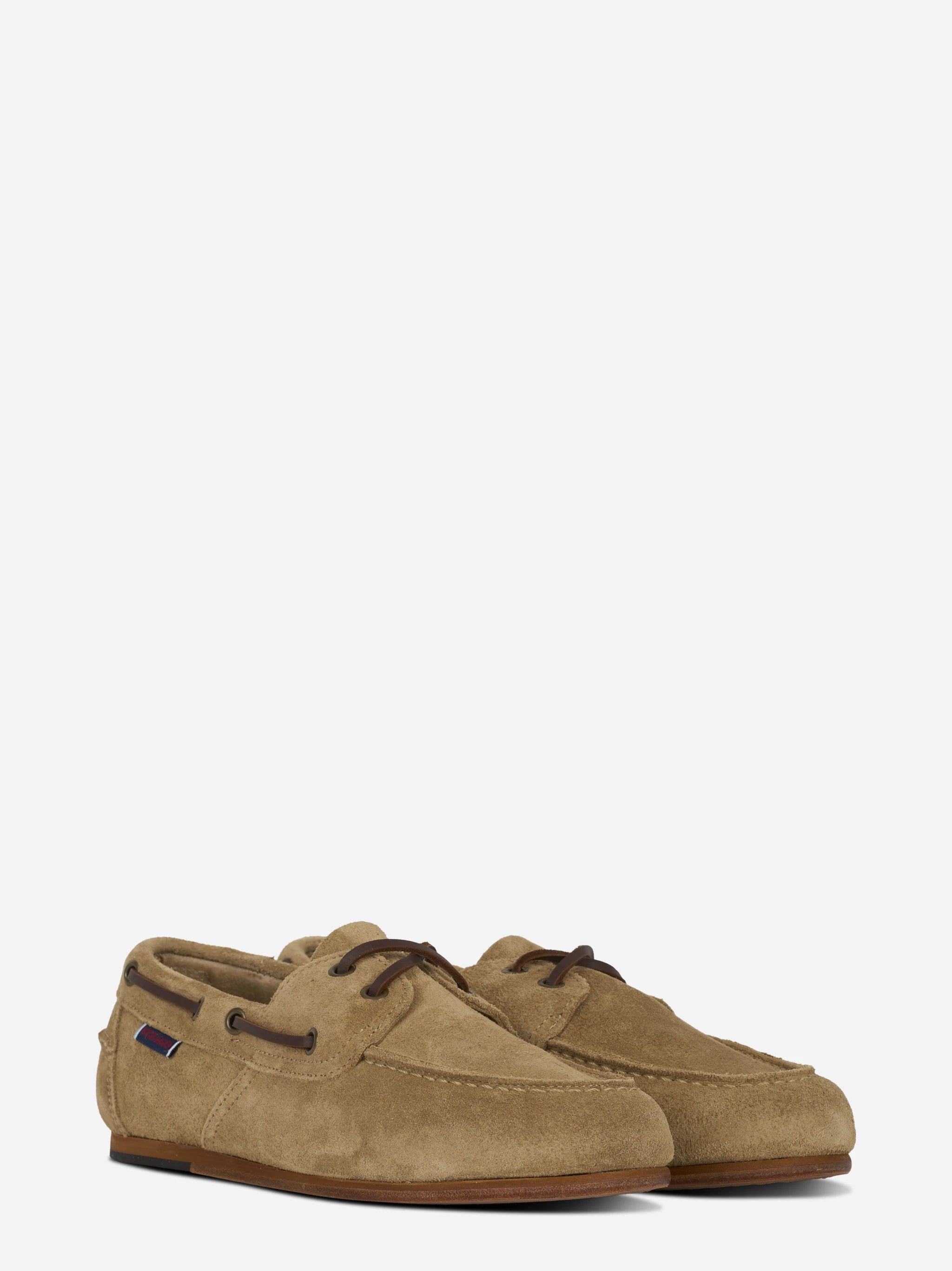 Scarpa da barca Owen in suede beige