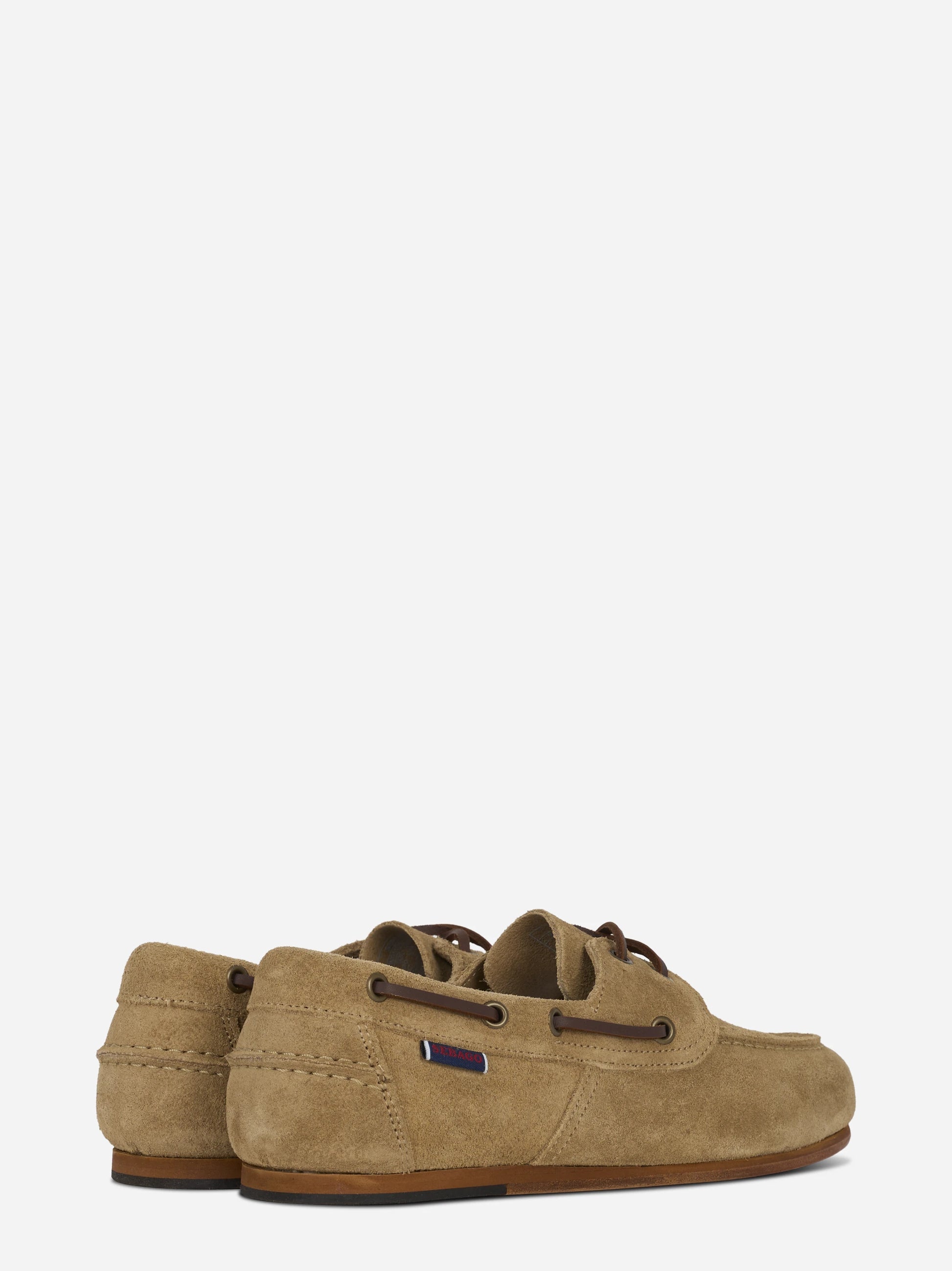 Scarpa da barca Owen in suede beige
