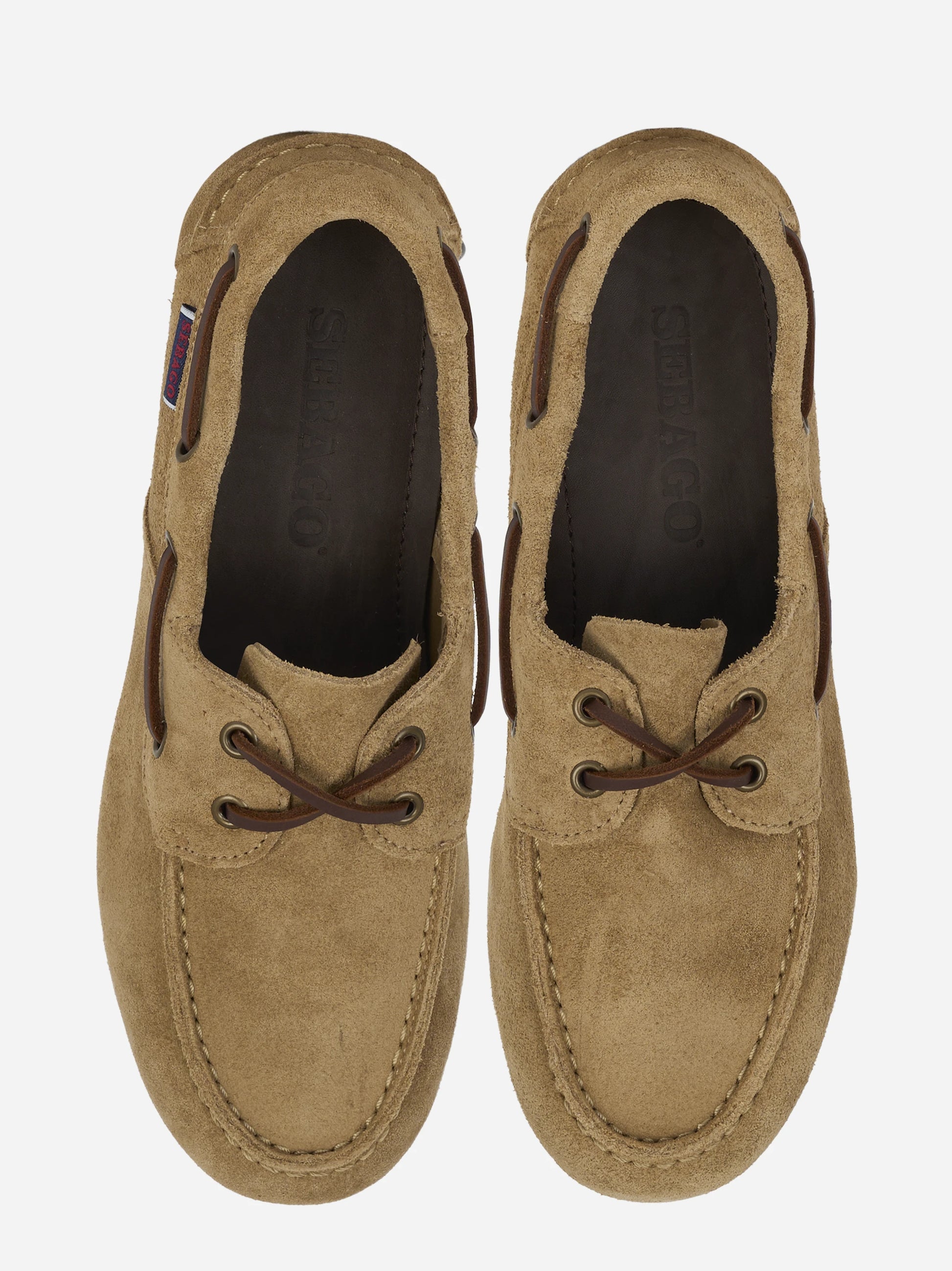 Scarpa da barca Owen in suede beige