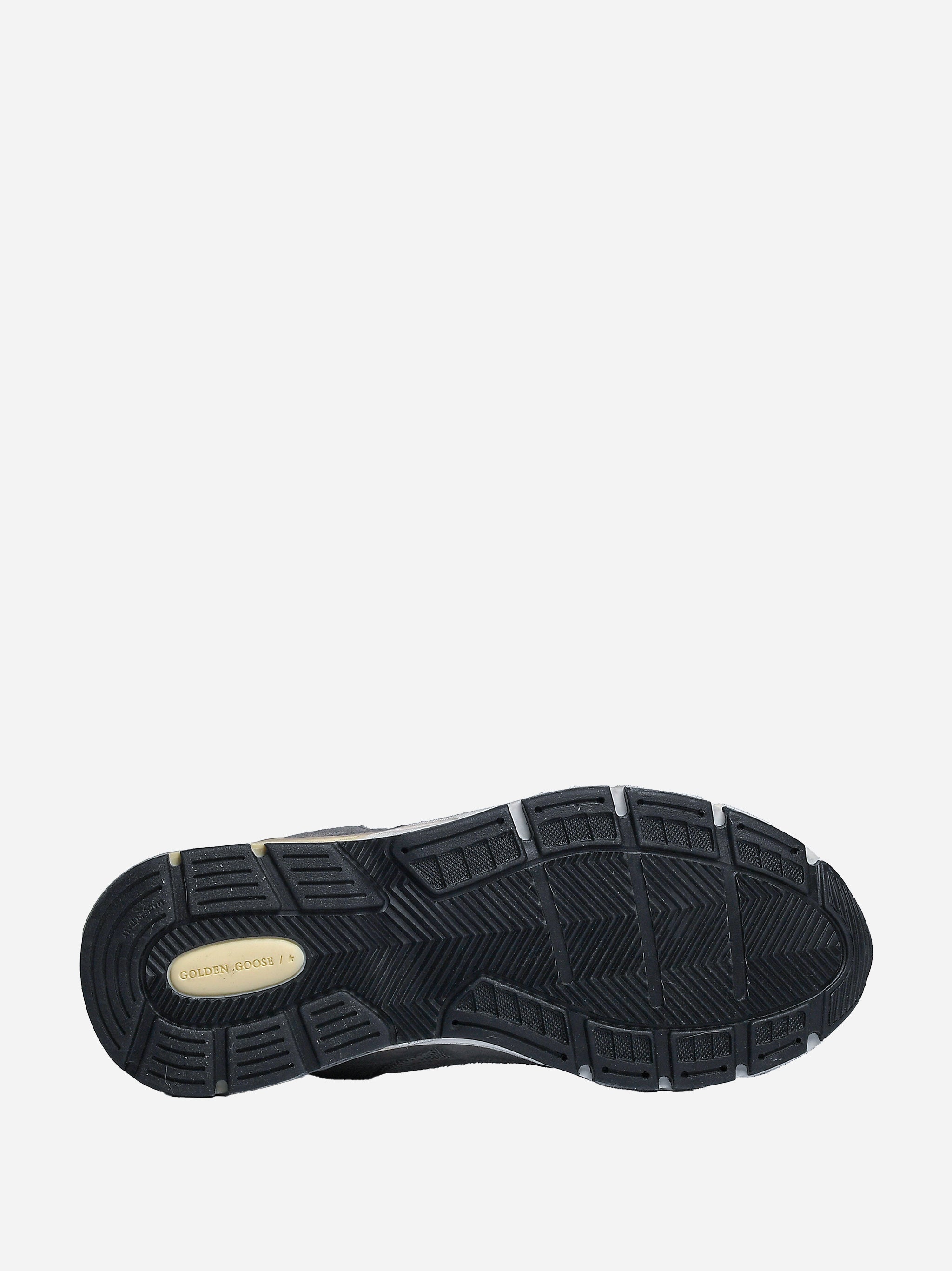 Sneakers Dad-Star in suede e rete argento con stella e talloncino in pelle bianca Grigio
