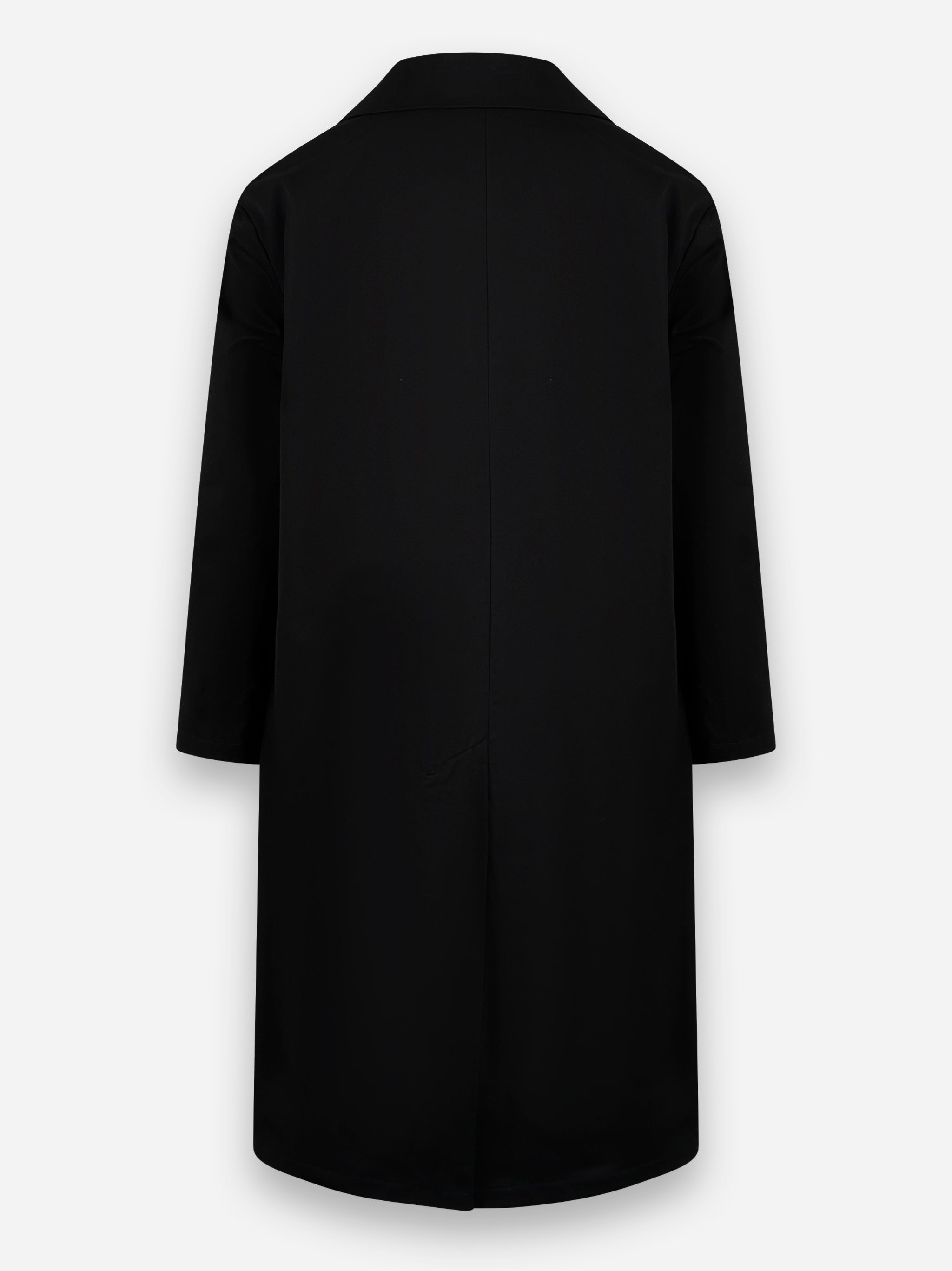 Trench in cotone Nero