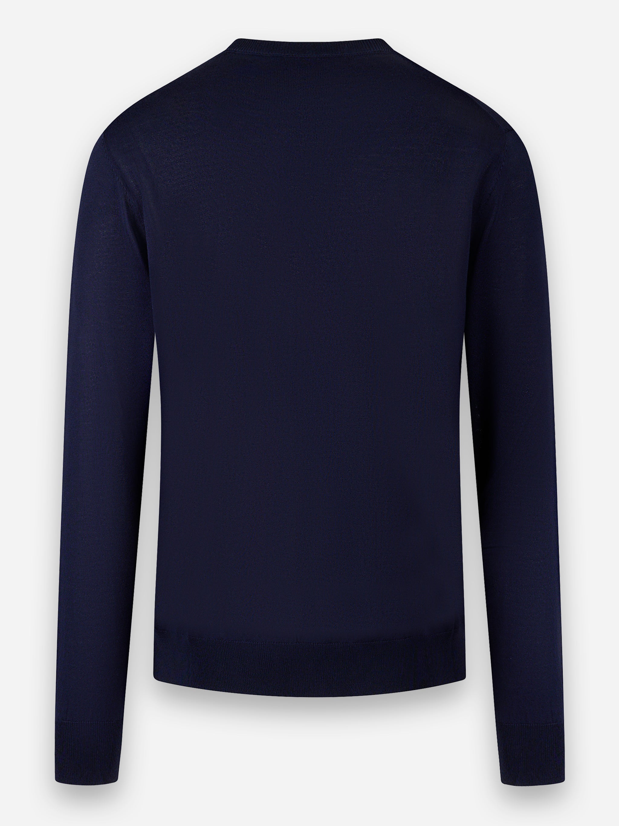 Maglia manica lunga in misto cotone Blu