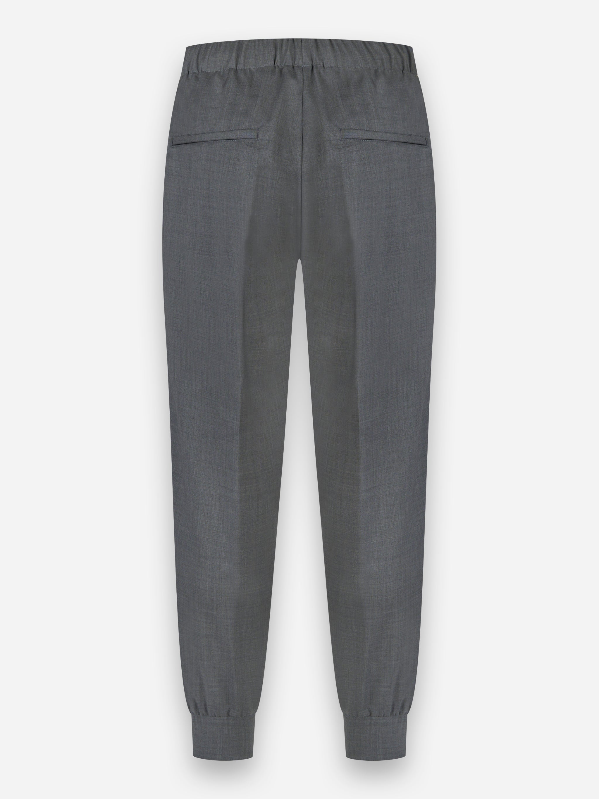 Pantalone in fresco lana con elastico in vita Grigio