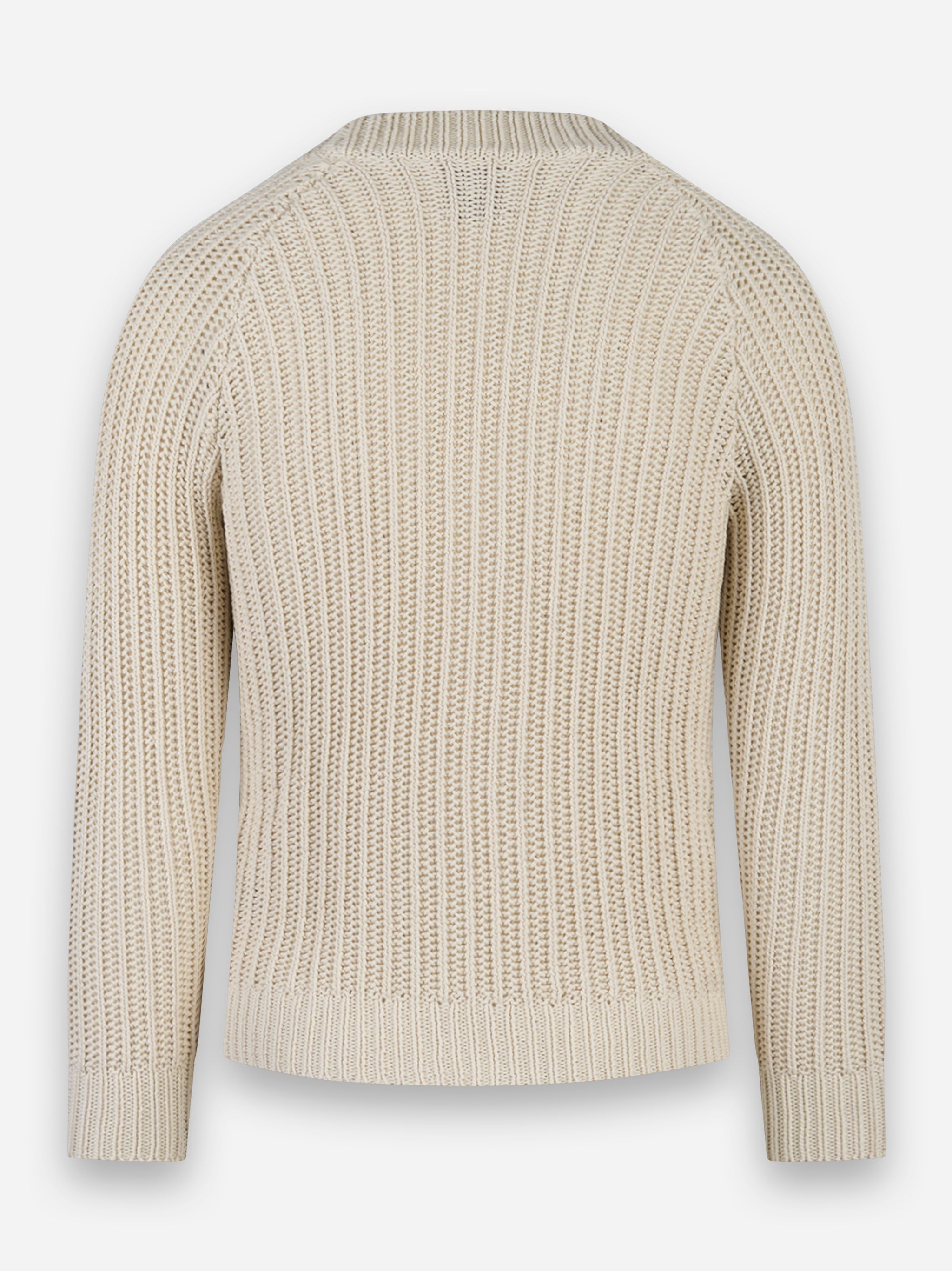 Cardigan in maglia inglese Beige