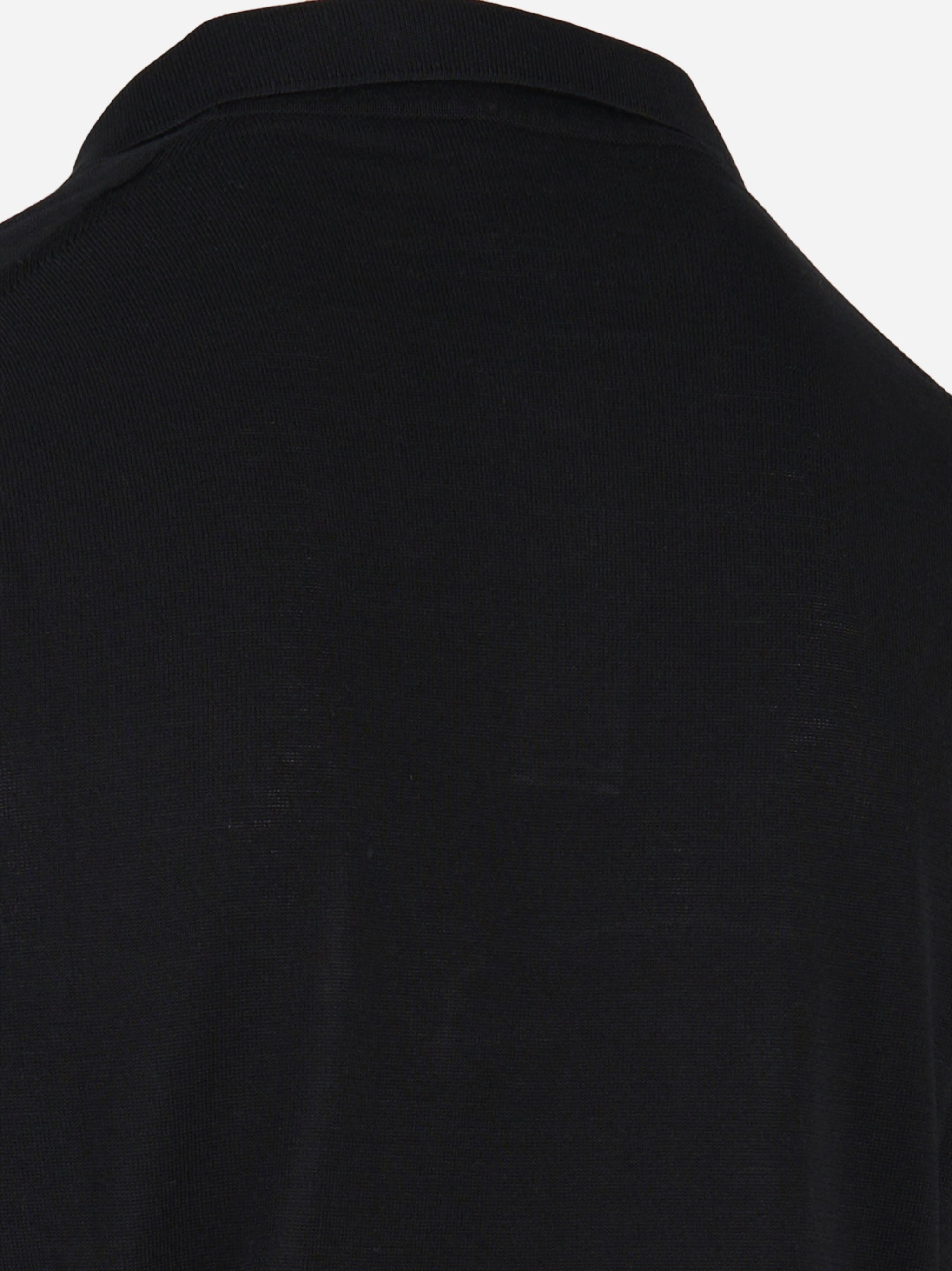 Polo tinta unita finezza 16 Nero