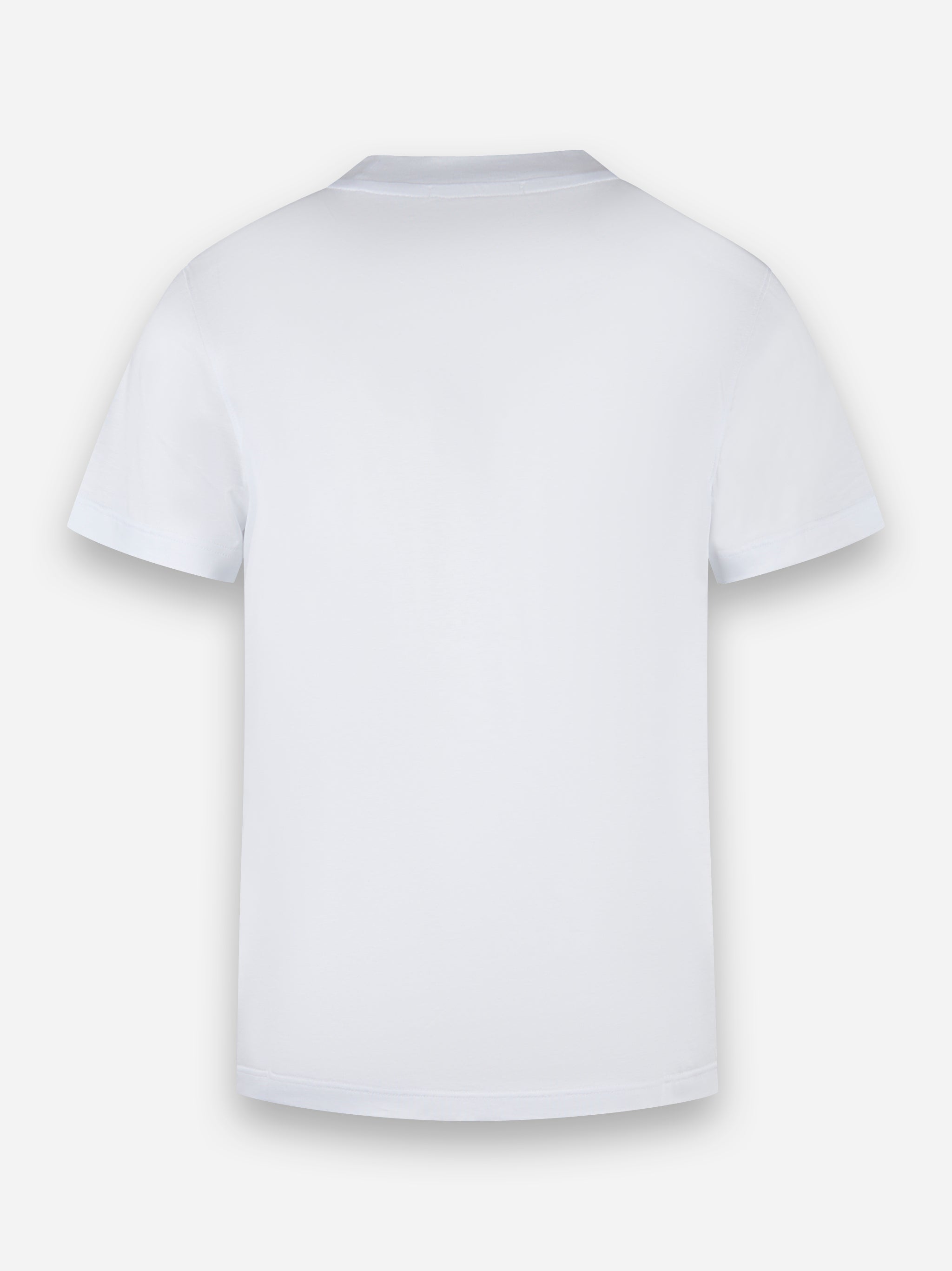 T-shirt girocollo in cotone e modal Bianco