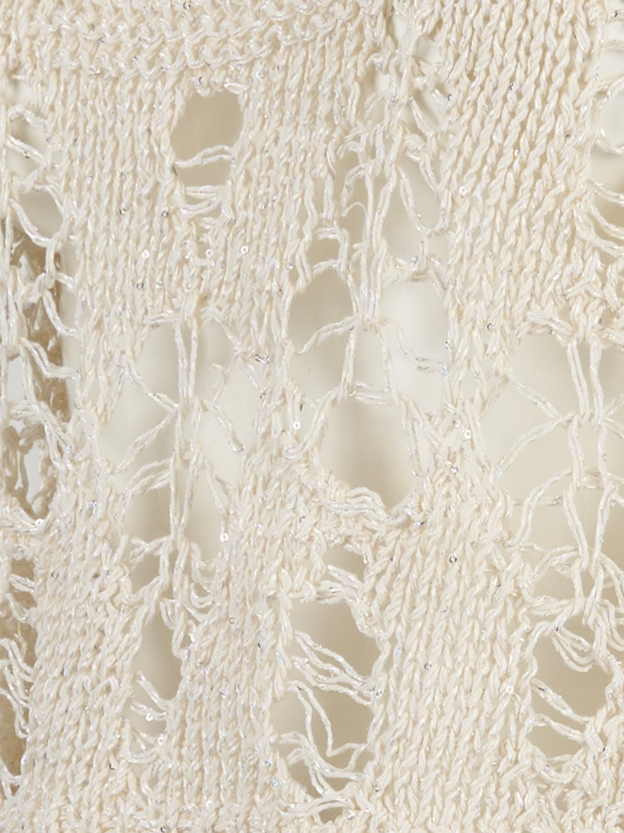 Top in maglia Bianco