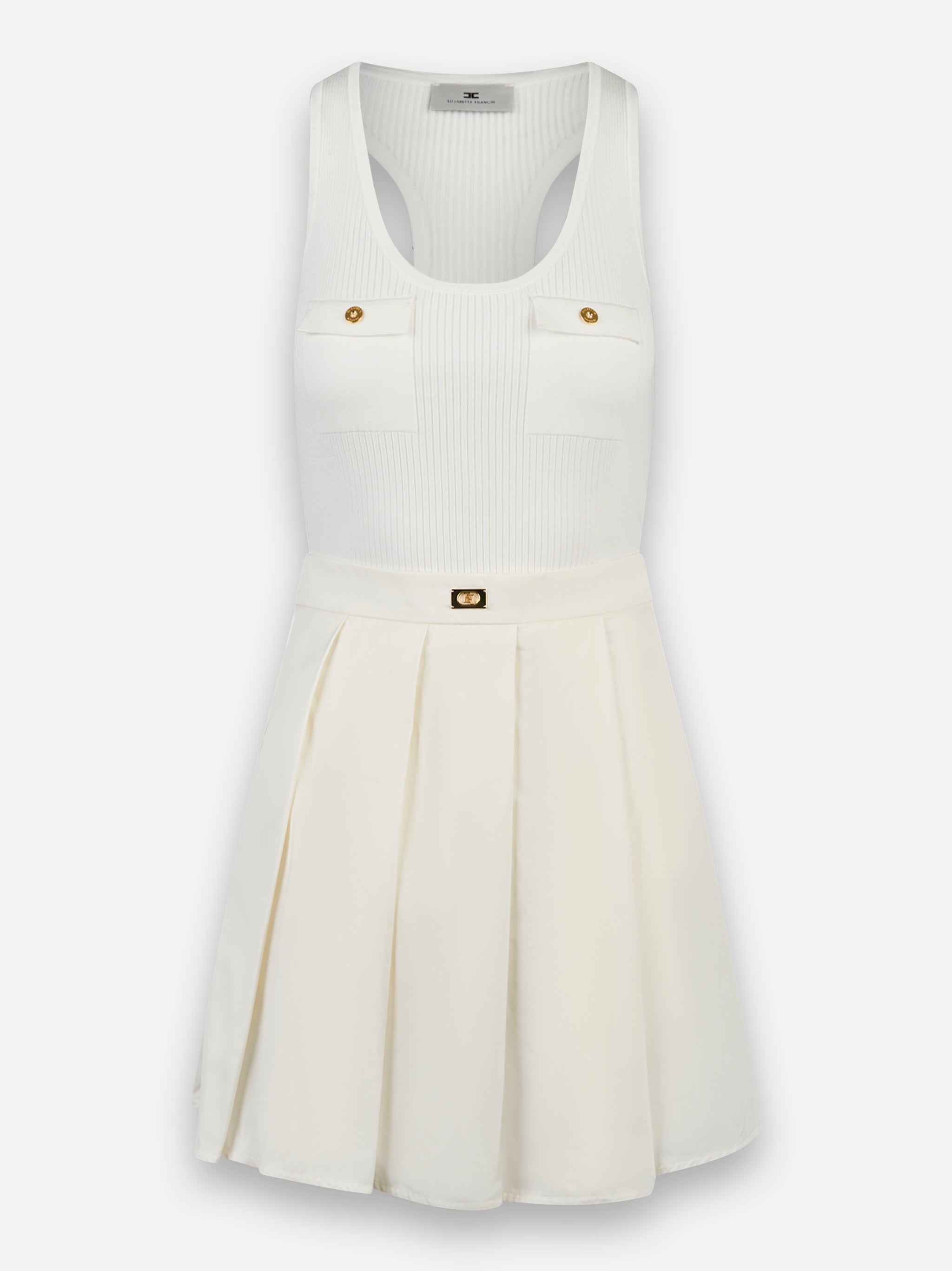 Abito in maglia Bianco
