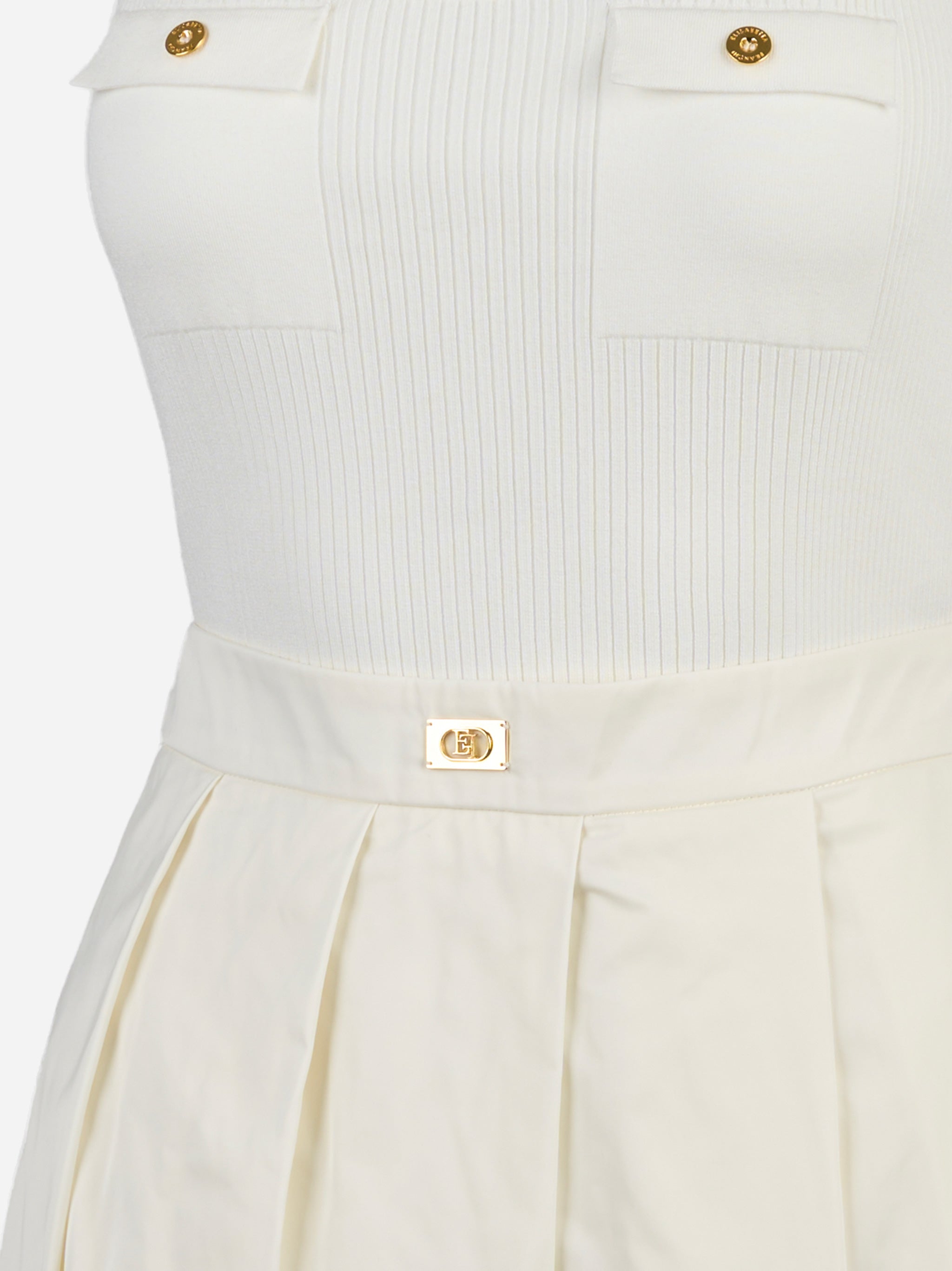 Abito in maglia Bianco