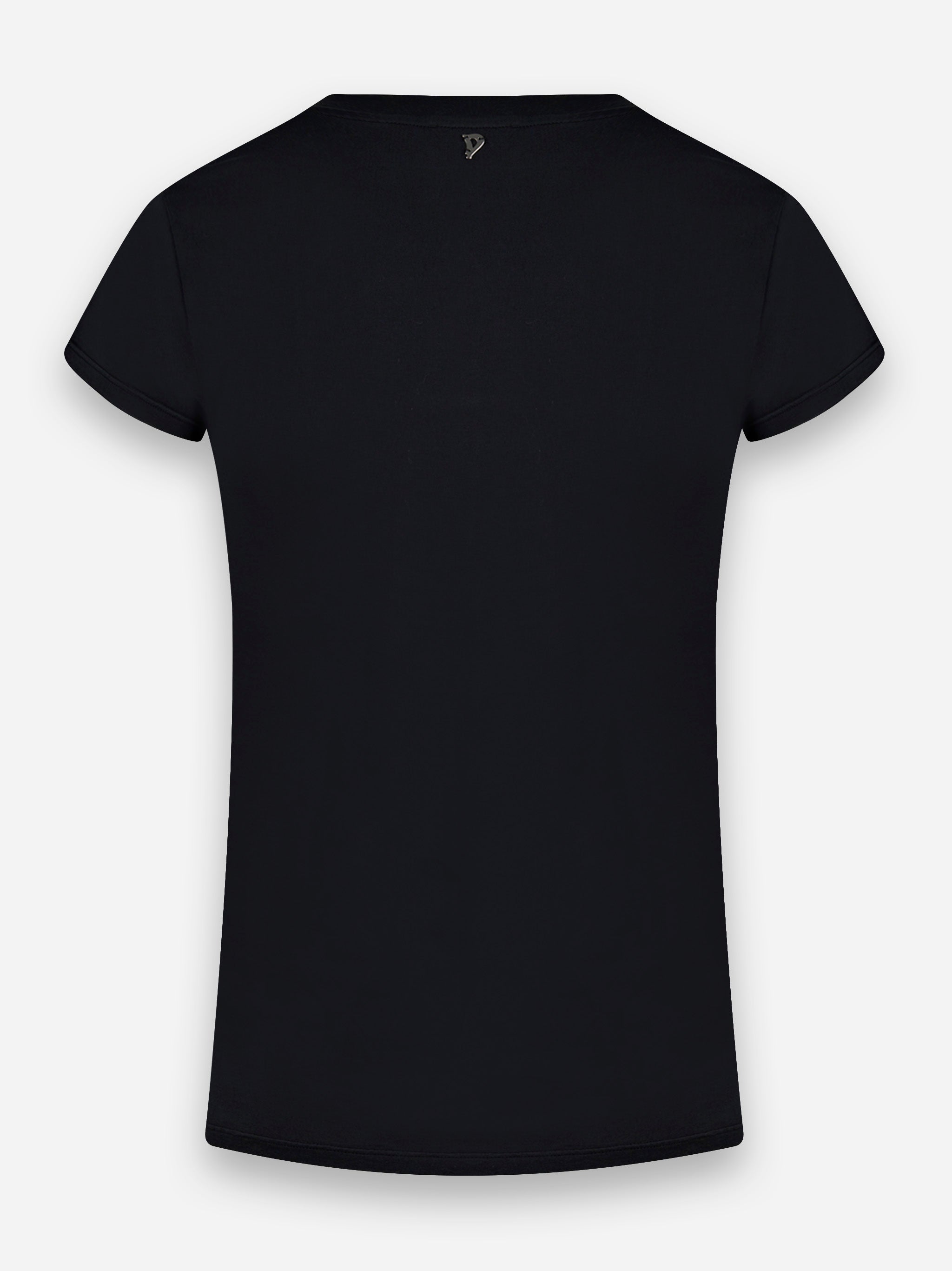 T-shirts manica corta con scollo a V Nero