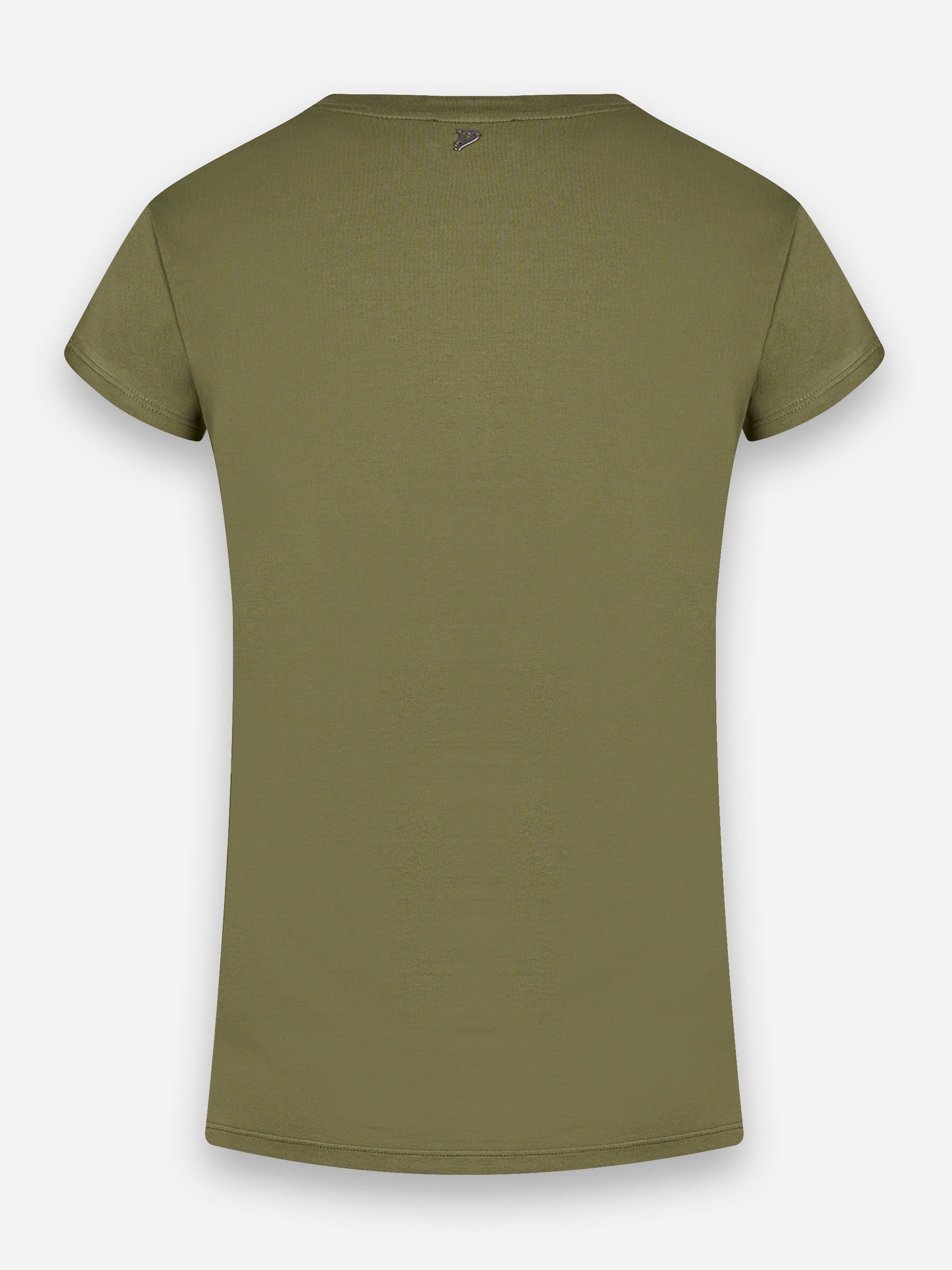 T-shirts manica corta con scollo a V Verde