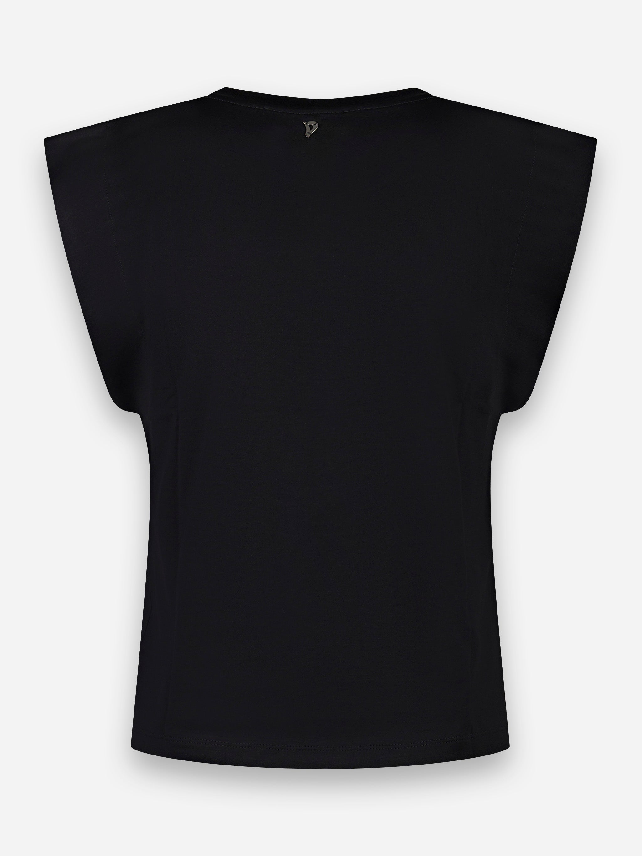 T-shirt girocollo in jersey Nero