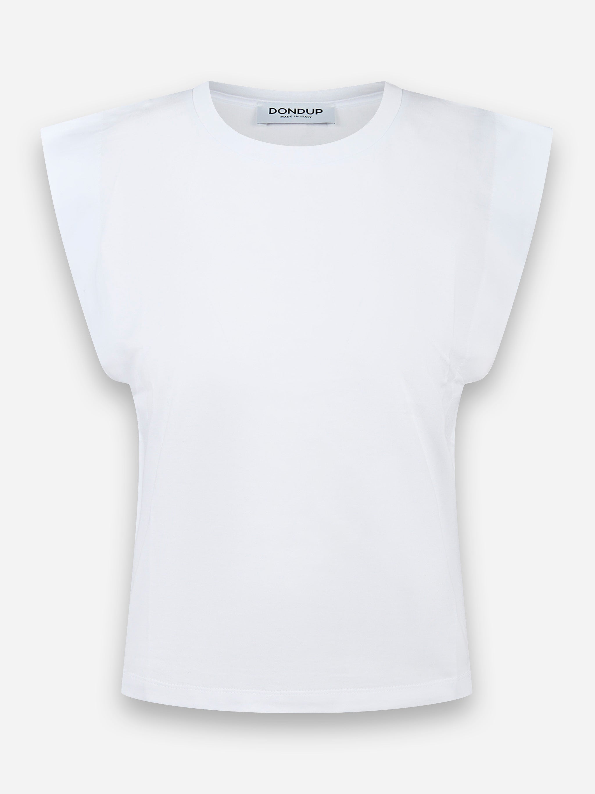 T-shirt girocollo in jersey Bianco